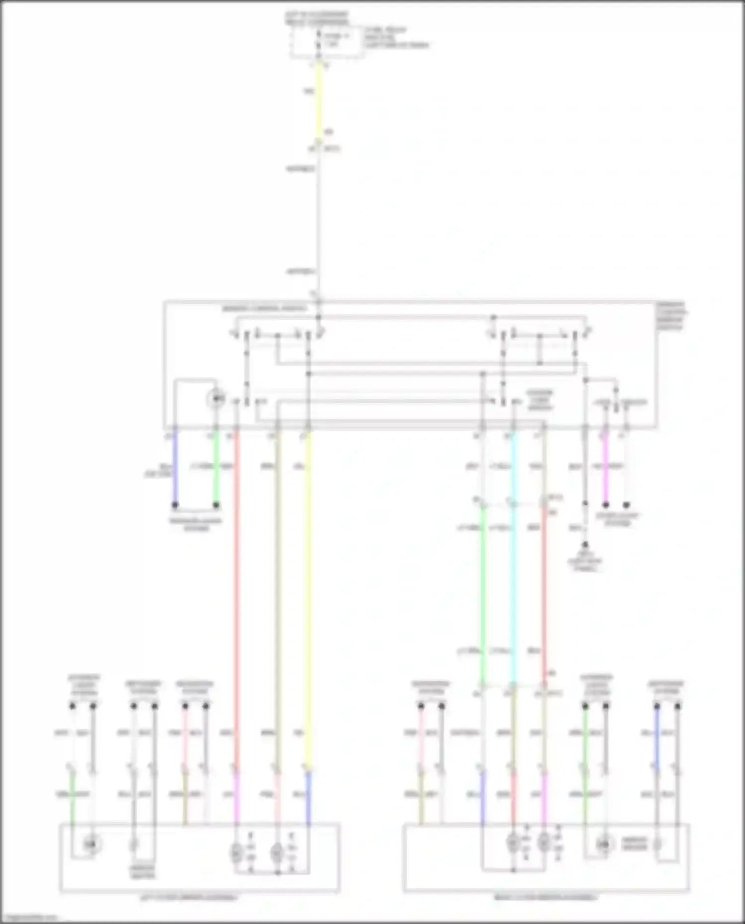 Legacy Subaru BW (2019-2024): Power mirror circuit