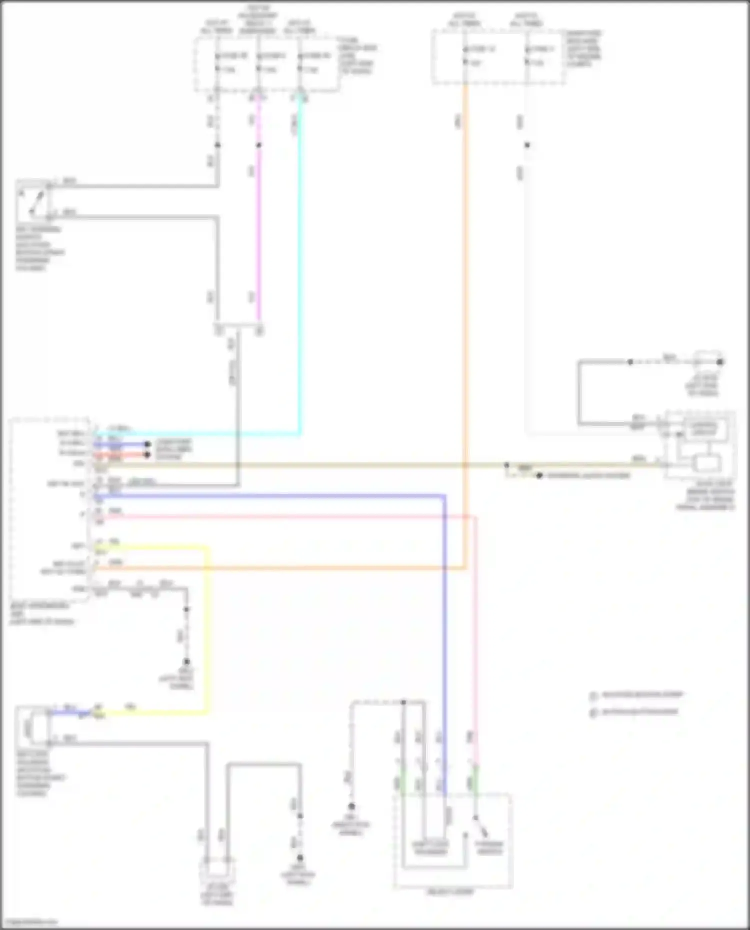 Legacy Subaru BW (2019-2024): Shift interlock circuit