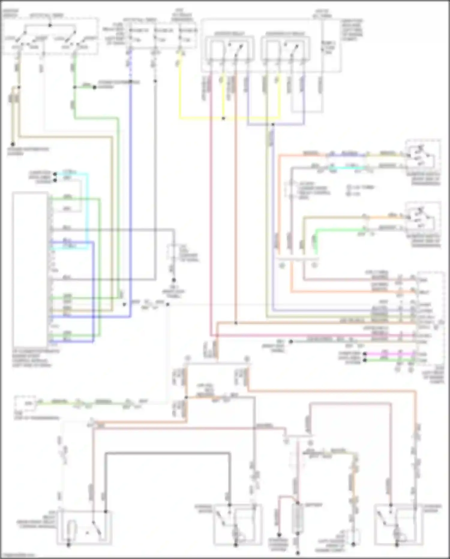 Legacy Subaru BW (2019-2024): Starting circuit, w/o push button start