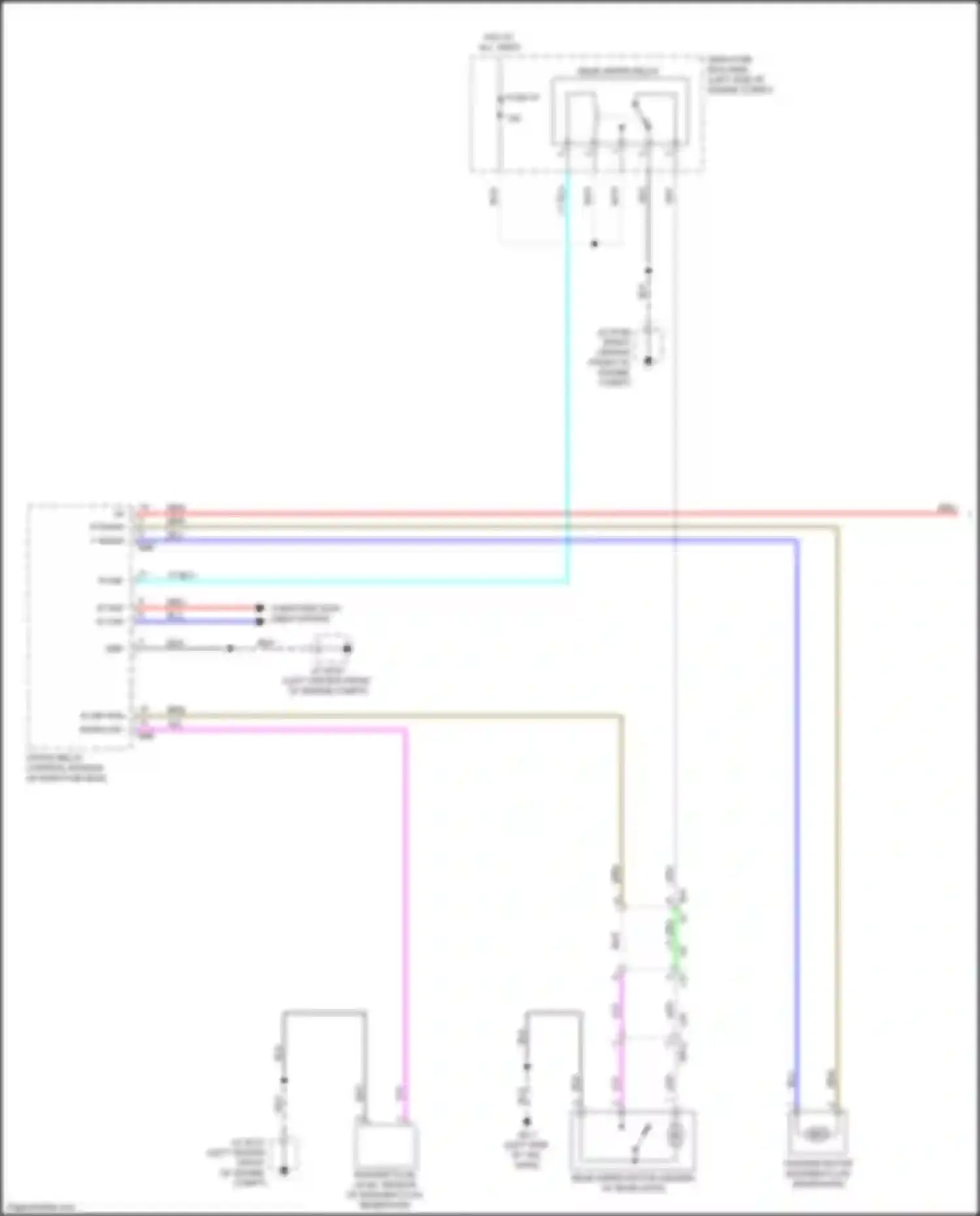 Legacy Subaru BW (2019-2024): Rear wiper/washer circuit (1 of 2)