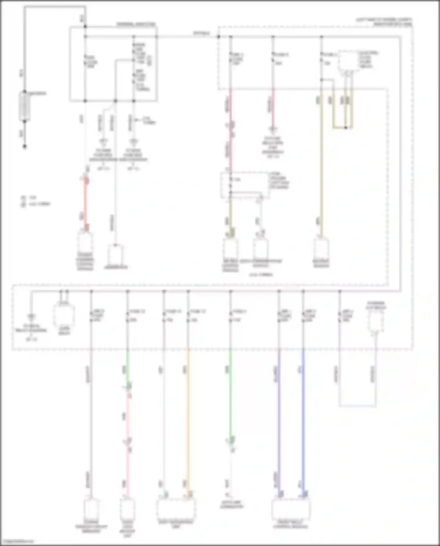 Wiring diagram blu/red for Subaru Legacy BW (2019-2024) (7 of 10)