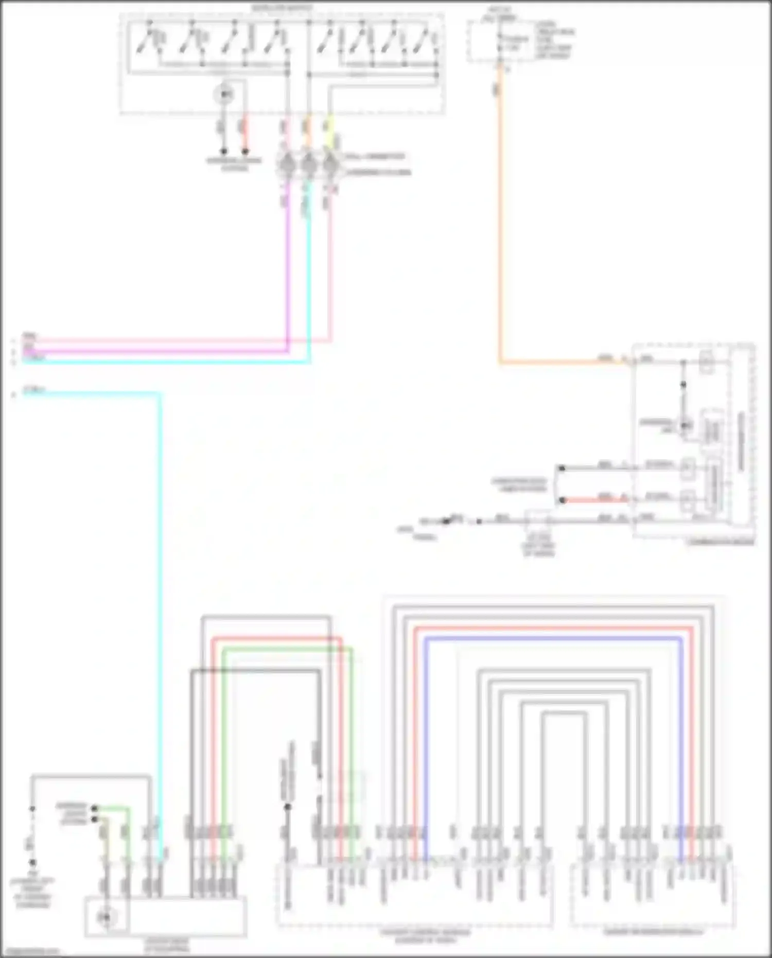Wiring diagram cluster system for Subaru Legacy BW (2019-2024) (5 of 6)