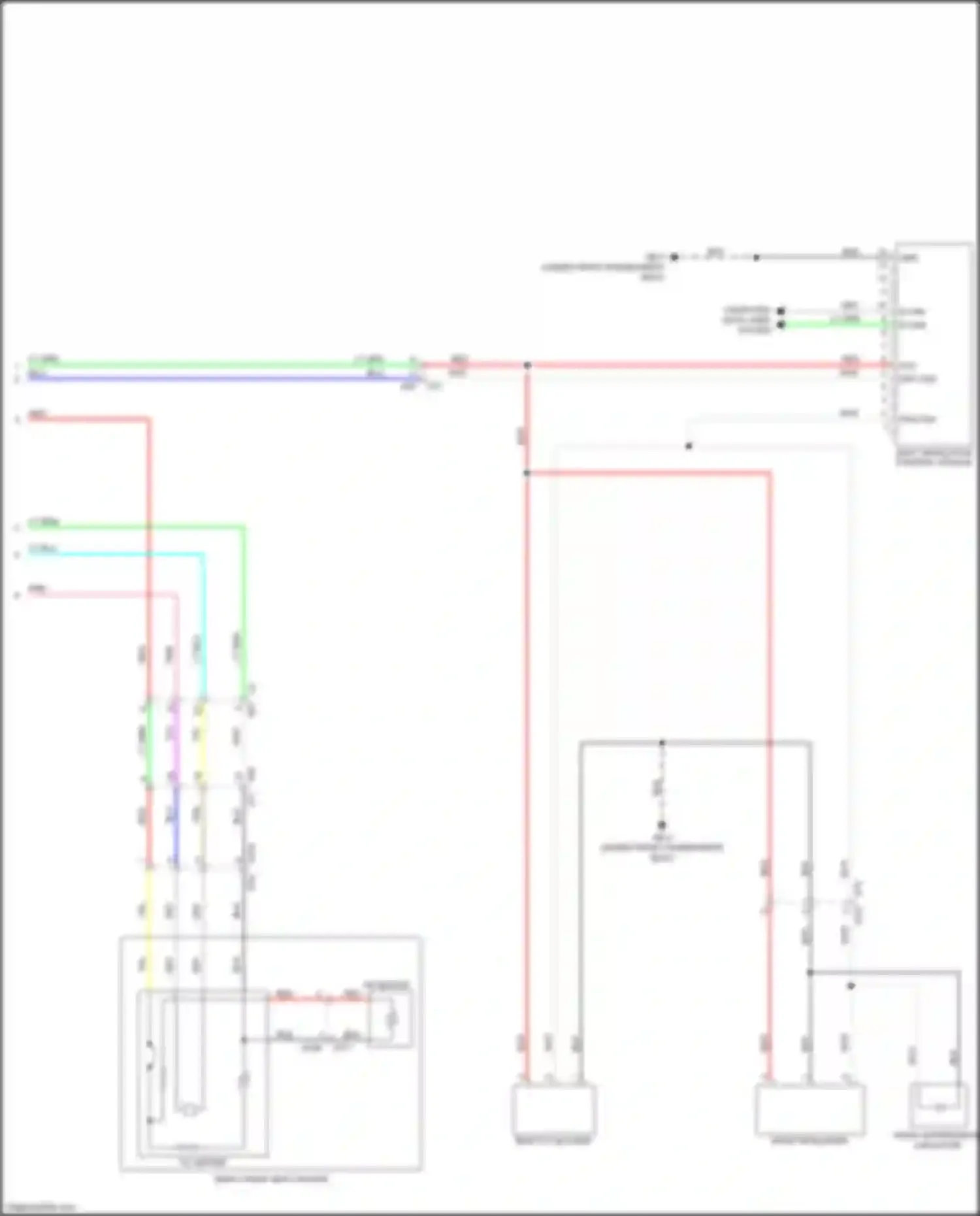 Wiring diagram drv fan for Subaru Legacy BW (2019-2024) (1 of 1)