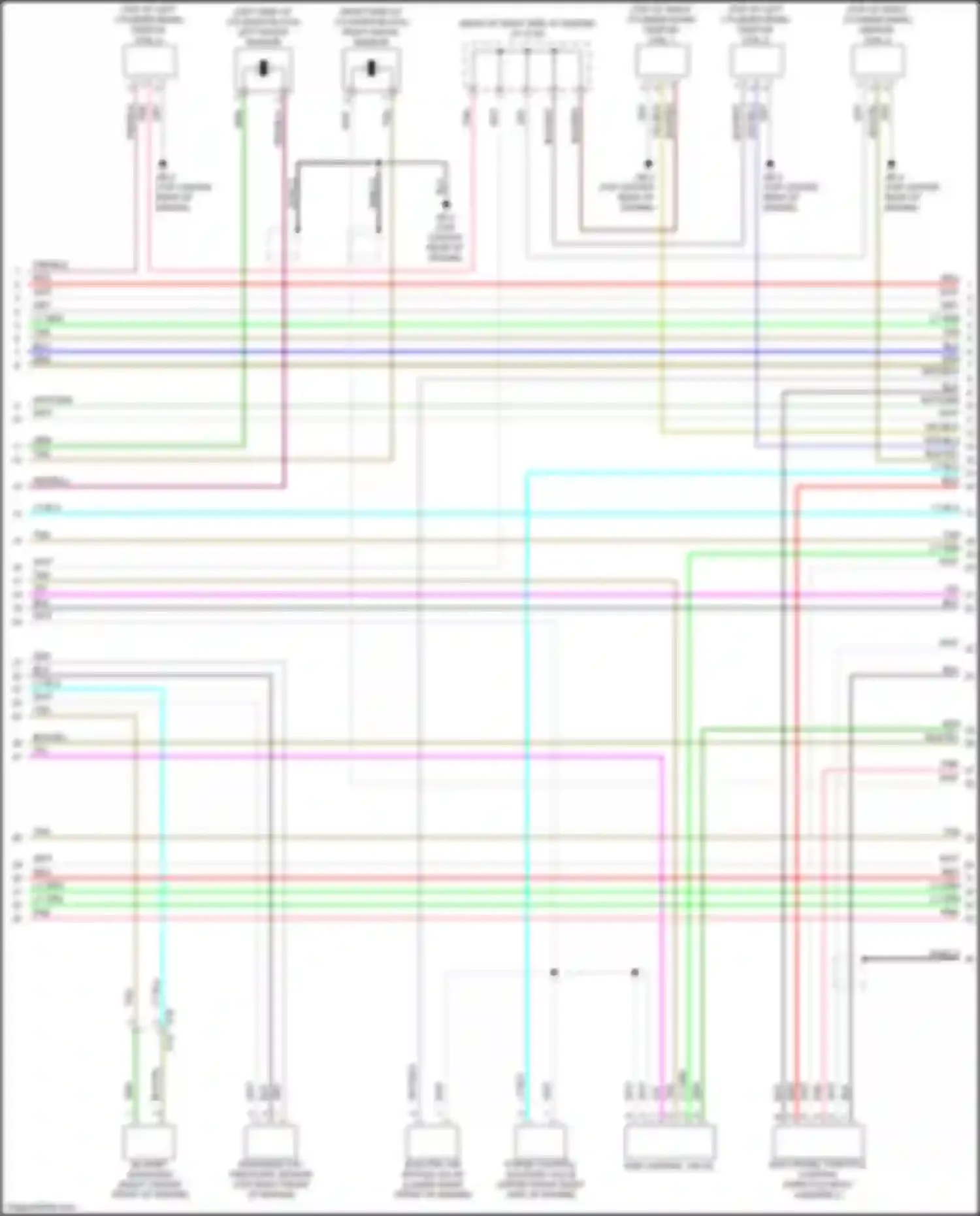 Wiring diagram electronic throttle control for Subaru Legacy BW (2019-2024) (2 of 3)