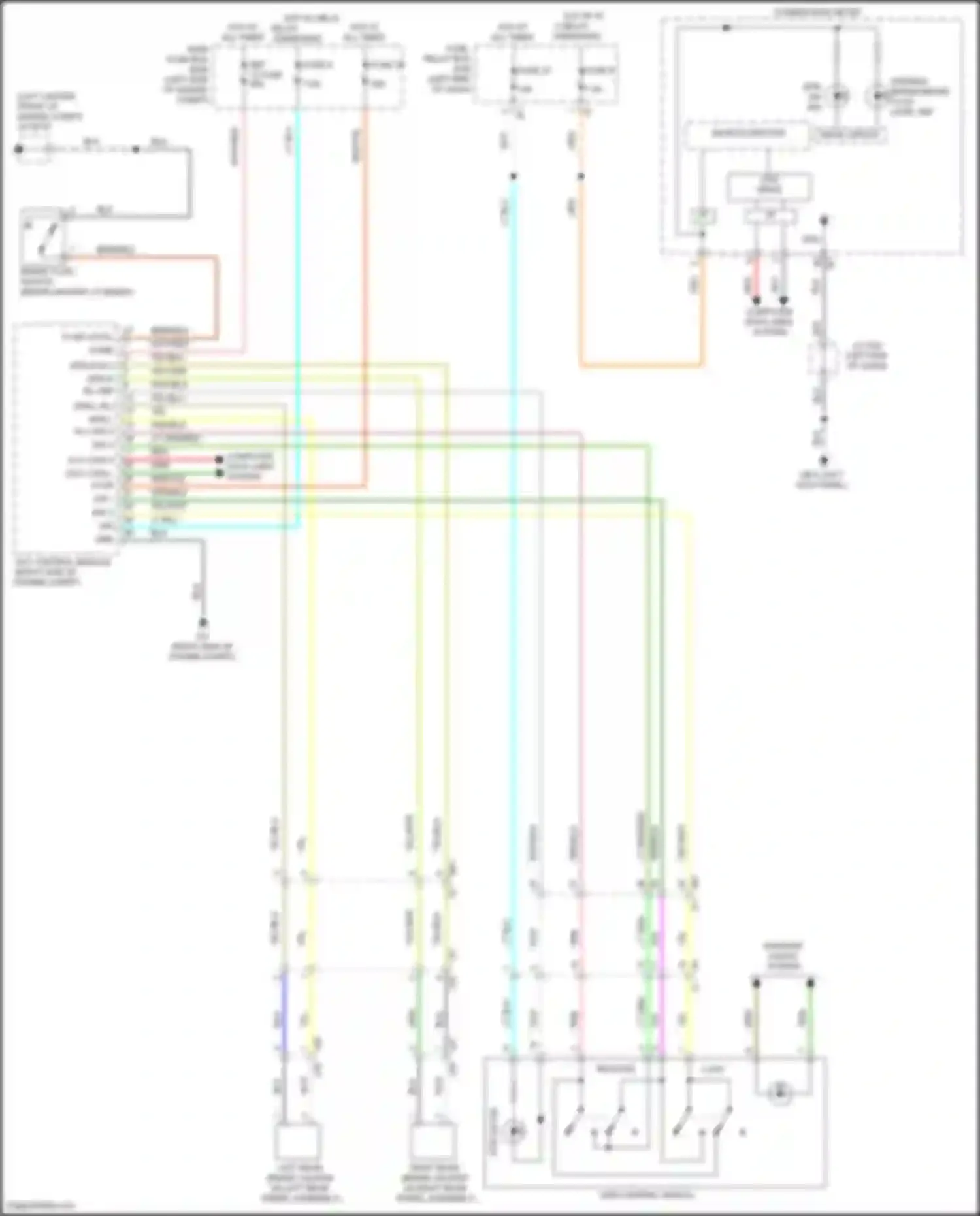 Wiring diagram epb on ind for Subaru Legacy BW (2019-2024) (5 of 5)