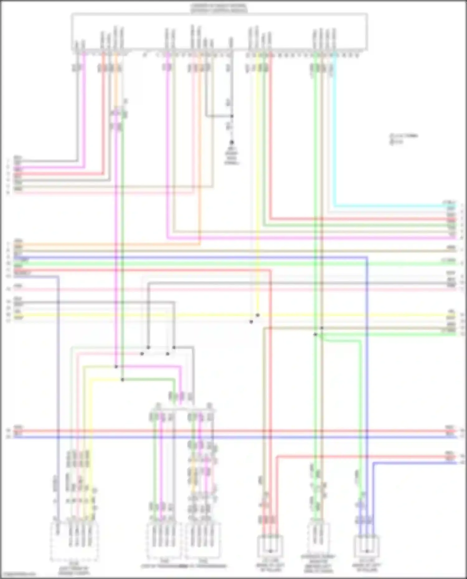 Wiring diagram eyesight assist monitor for Subaru Legacy BW (2019-2024) (1 of 4)