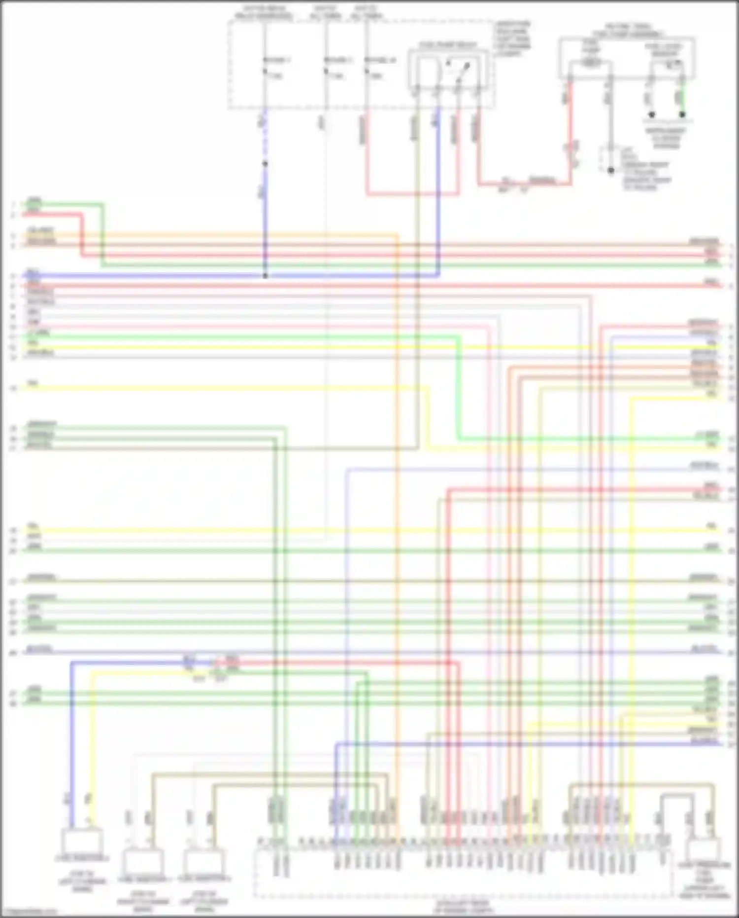 Wiring diagram fuel level sensor for Subaru Legacy BW (2019-2024) (3 of 3)