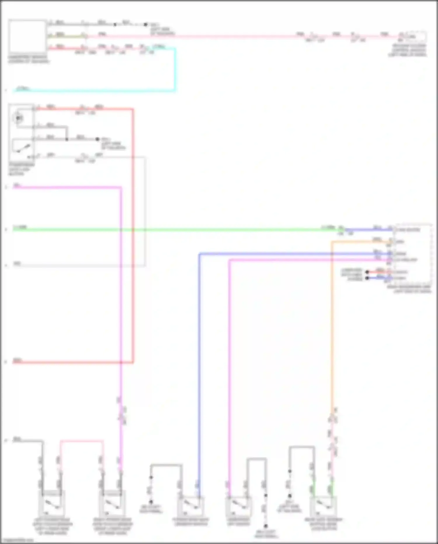 Wiring diagram hf prg off sw for Subaru Legacy BW (2019-2024) (2 of 2)