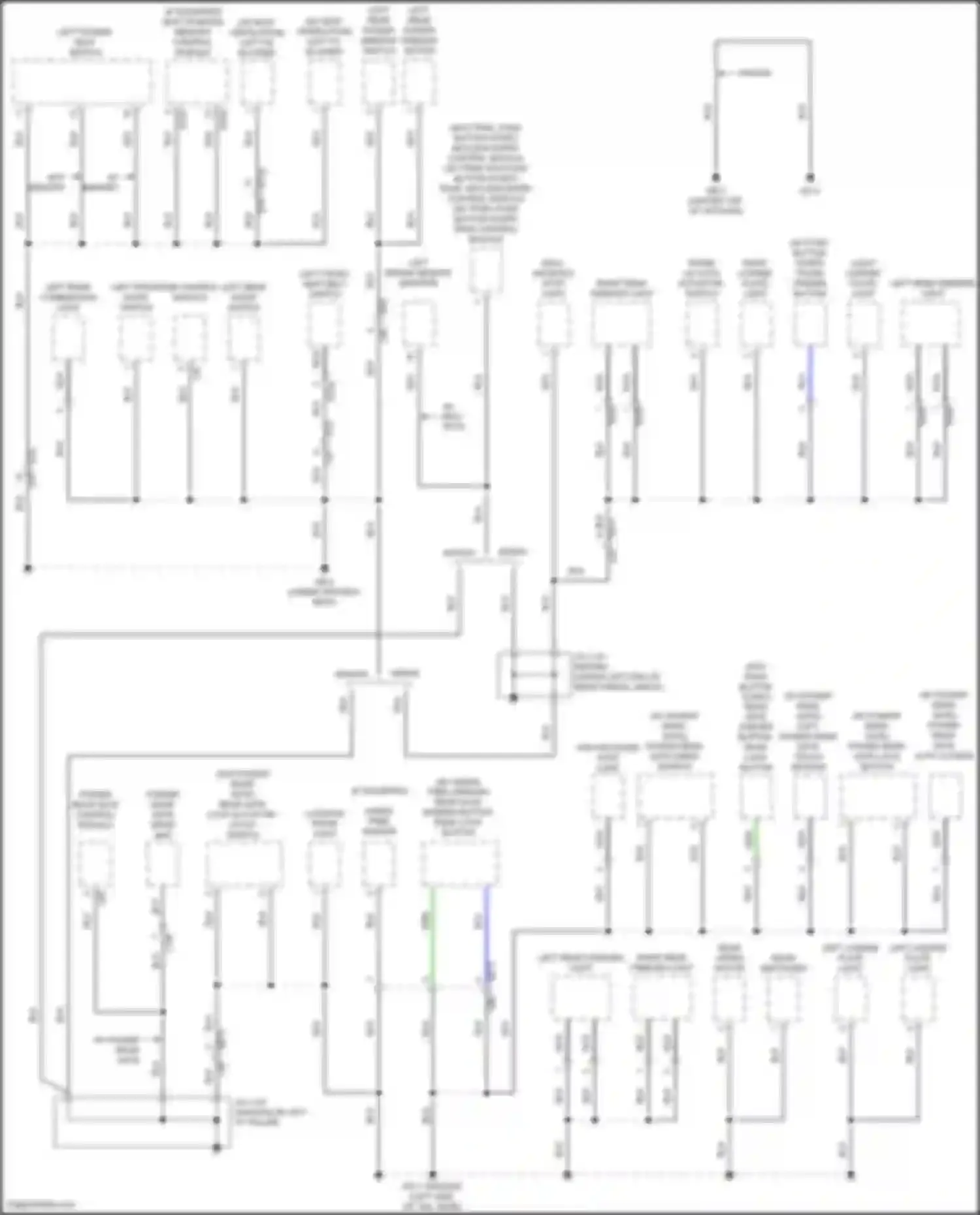 Wiring diagram left front seat belt switch for Subaru Legacy BW (2019-2024) (2 of 2)
