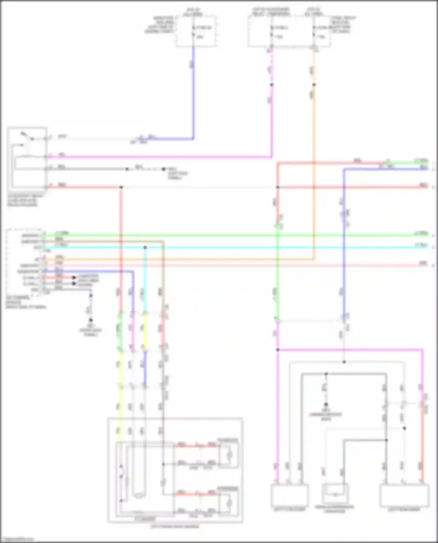 Wiring diagram left front seat heater for Subaru Legacy BW (2019-2024) (1 of 2)