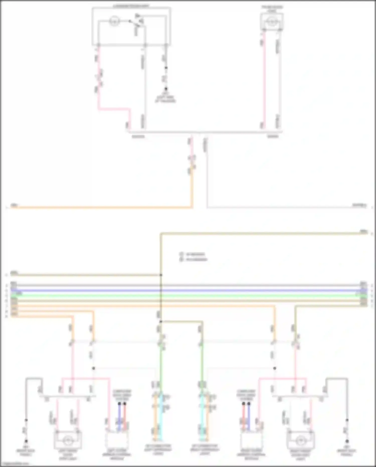 Wiring diagram left outer mirror control module for Subaru Legacy BW (2019-2024) (2 of 10)