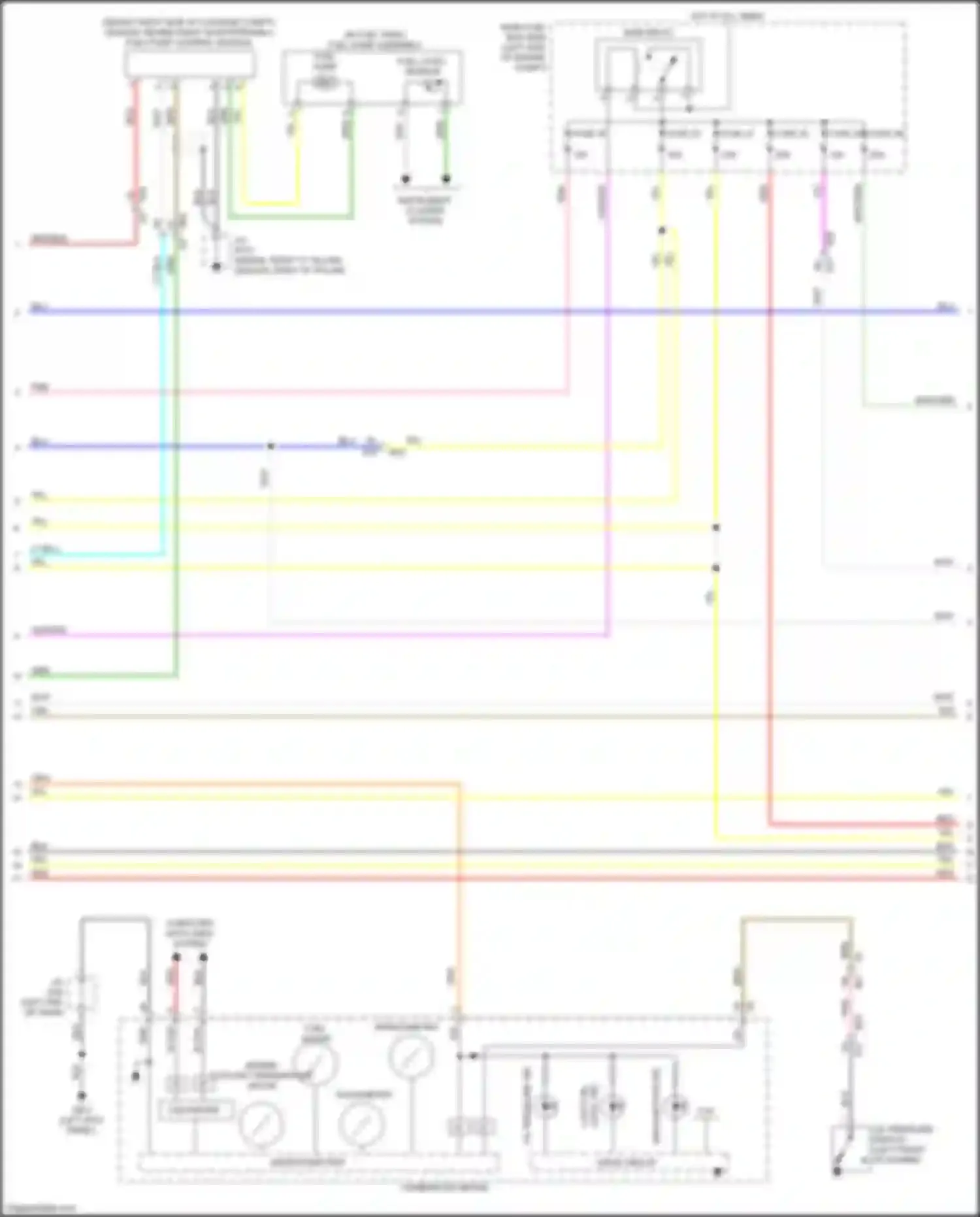 Wiring diagram malfunction ind for Subaru Legacy BW (2019-2024) (2 of 3)