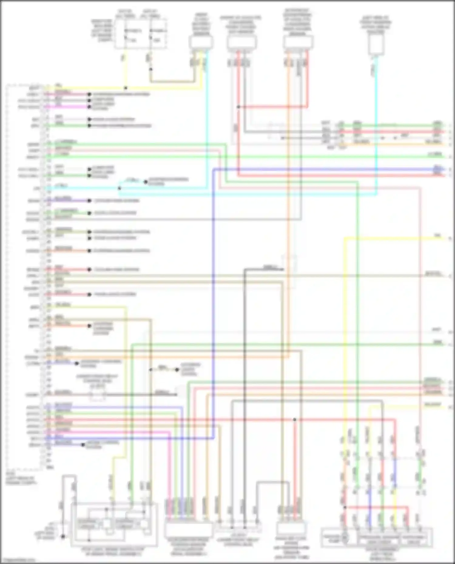 Wiring diagram mass air flow/ intake air temperature sensor for Subaru Legacy BW (2019-2024) (2 of 2)