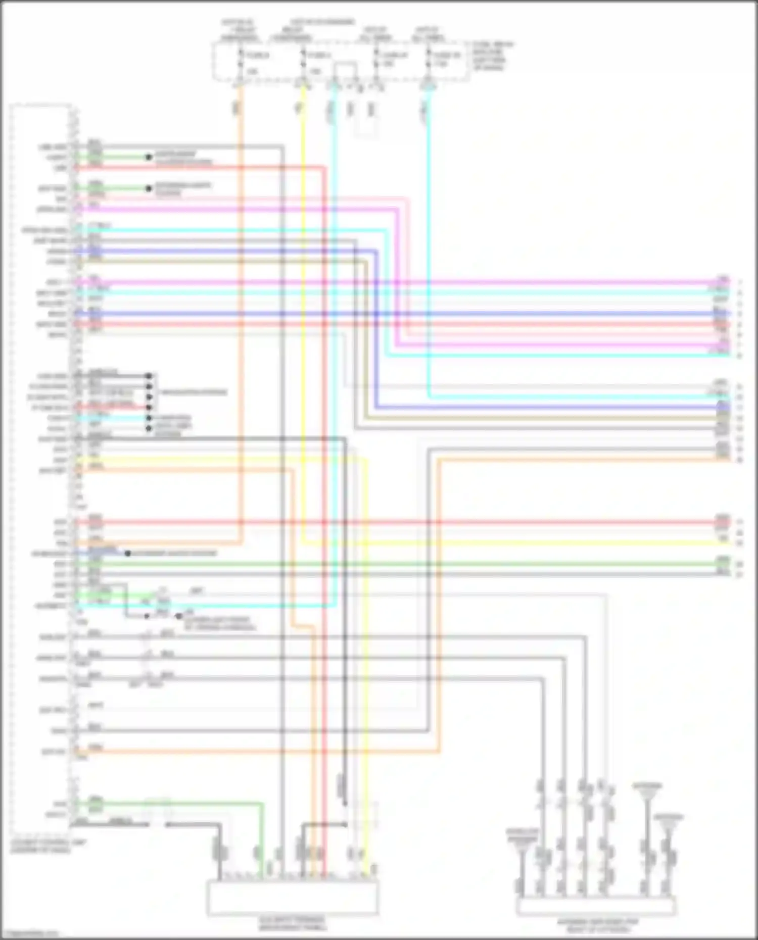 Wiring diagram navigation system for Subaru Legacy BW (2019-2024) (6 of 8)