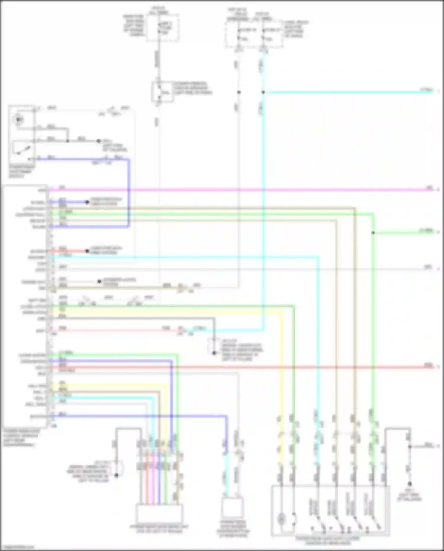 Wiring diagram open motor for Subaru Legacy BW (2019-2024) (1 of 1)