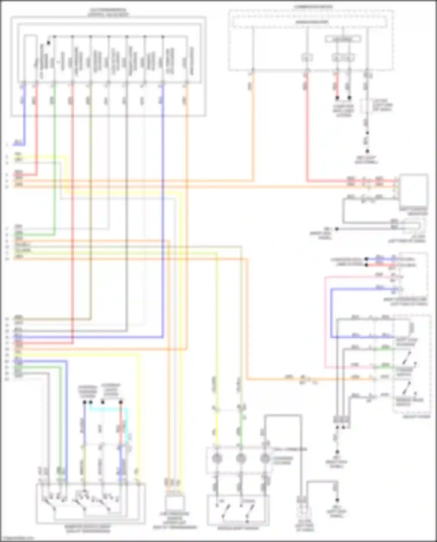 Wiring diagram primary up for Subaru Legacy BW (2019-2024) (2 of 2)
