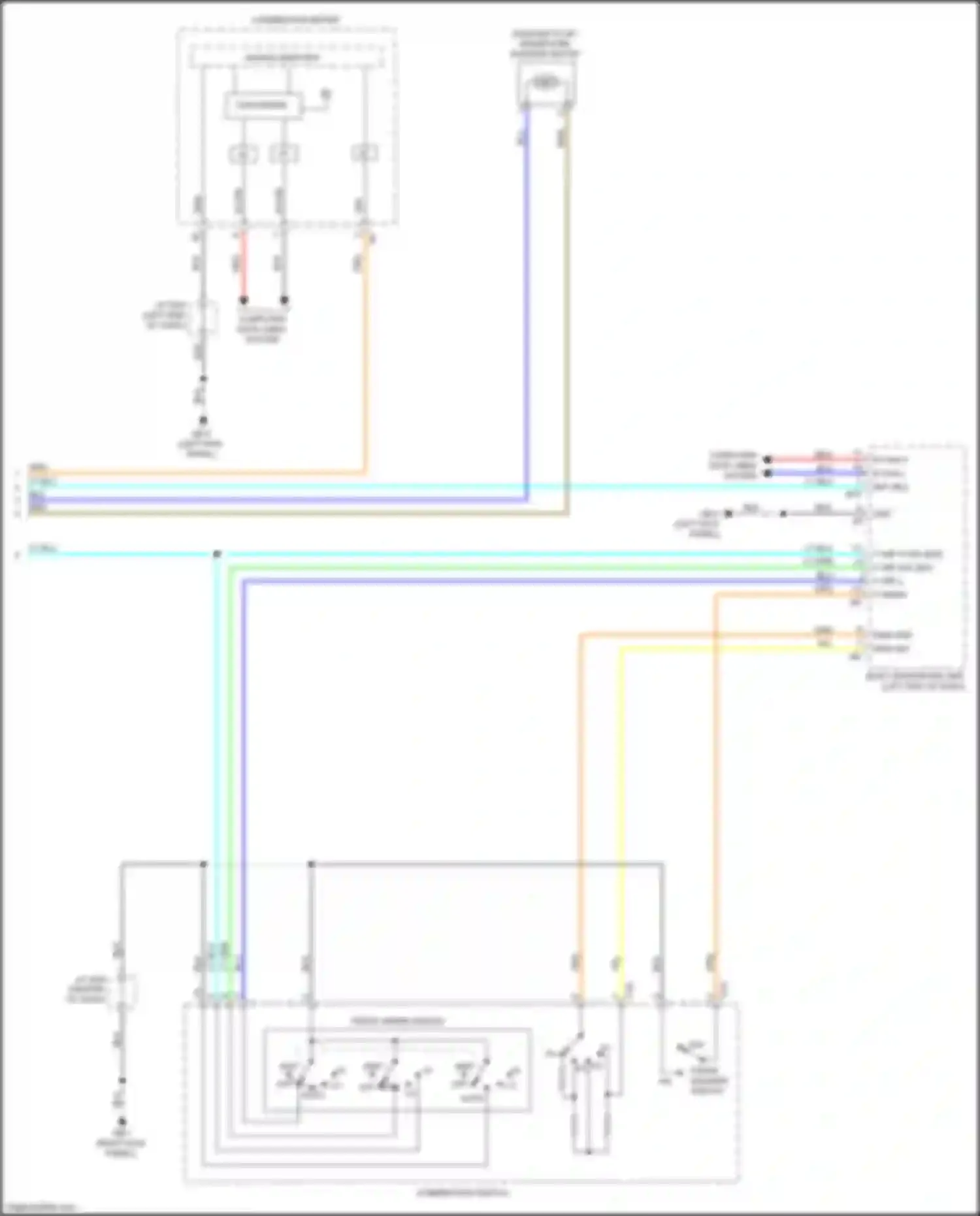 Wiring diagram rain sig for Subaru Legacy BW (2019-2024) (2 of 2)