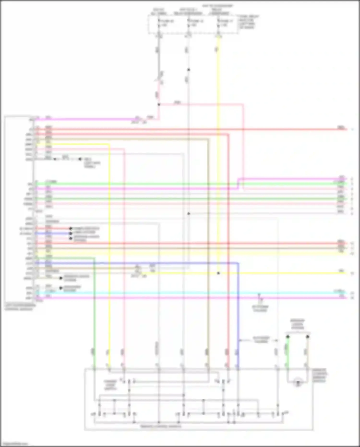 Wiring diagram remote control switch for Subaru Legacy BW (2019-2024) (1 of 2)