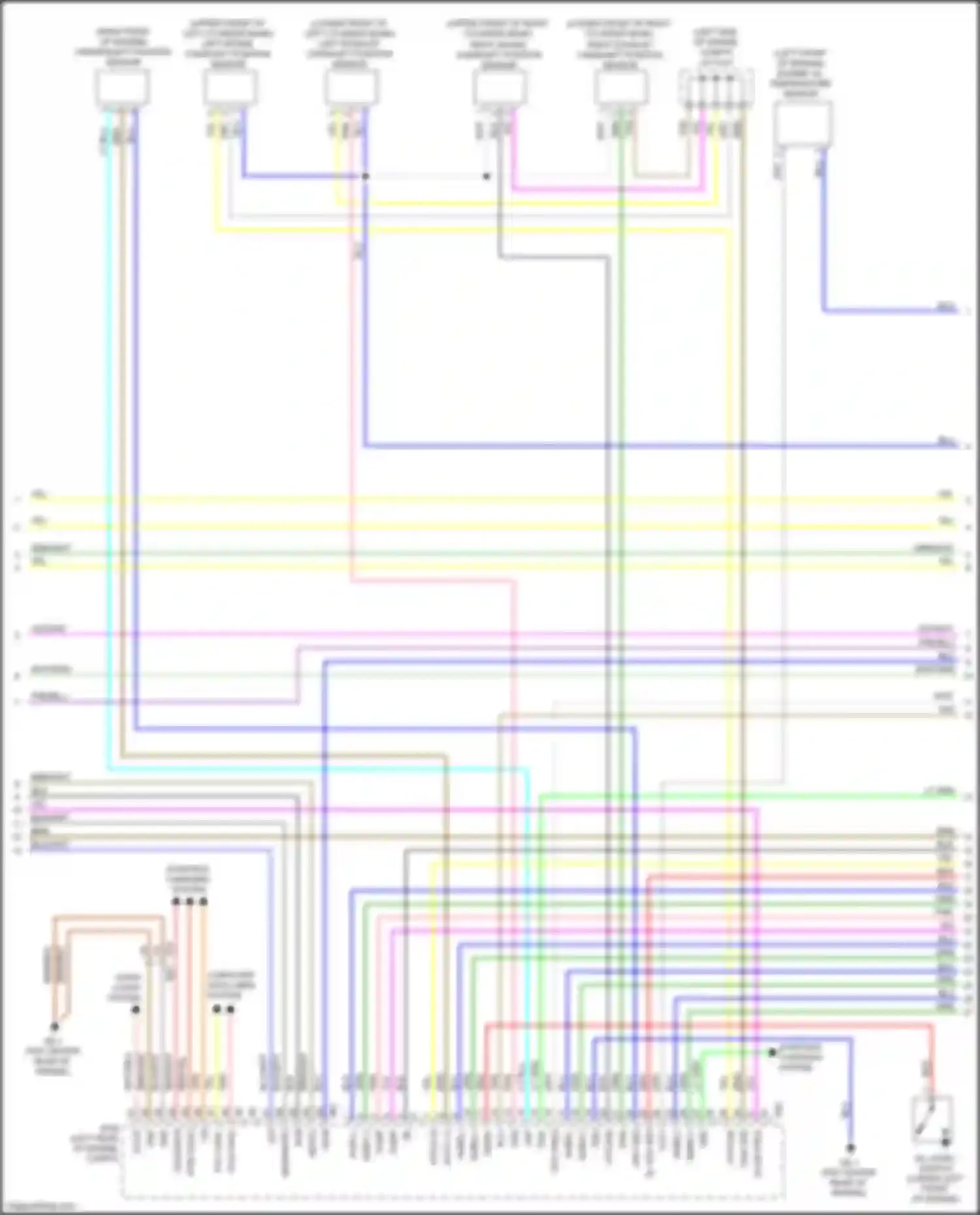 Wiring diagram right intake camshaft position sensor for Subaru Legacy BW (2019-2024) (2 of 3)
