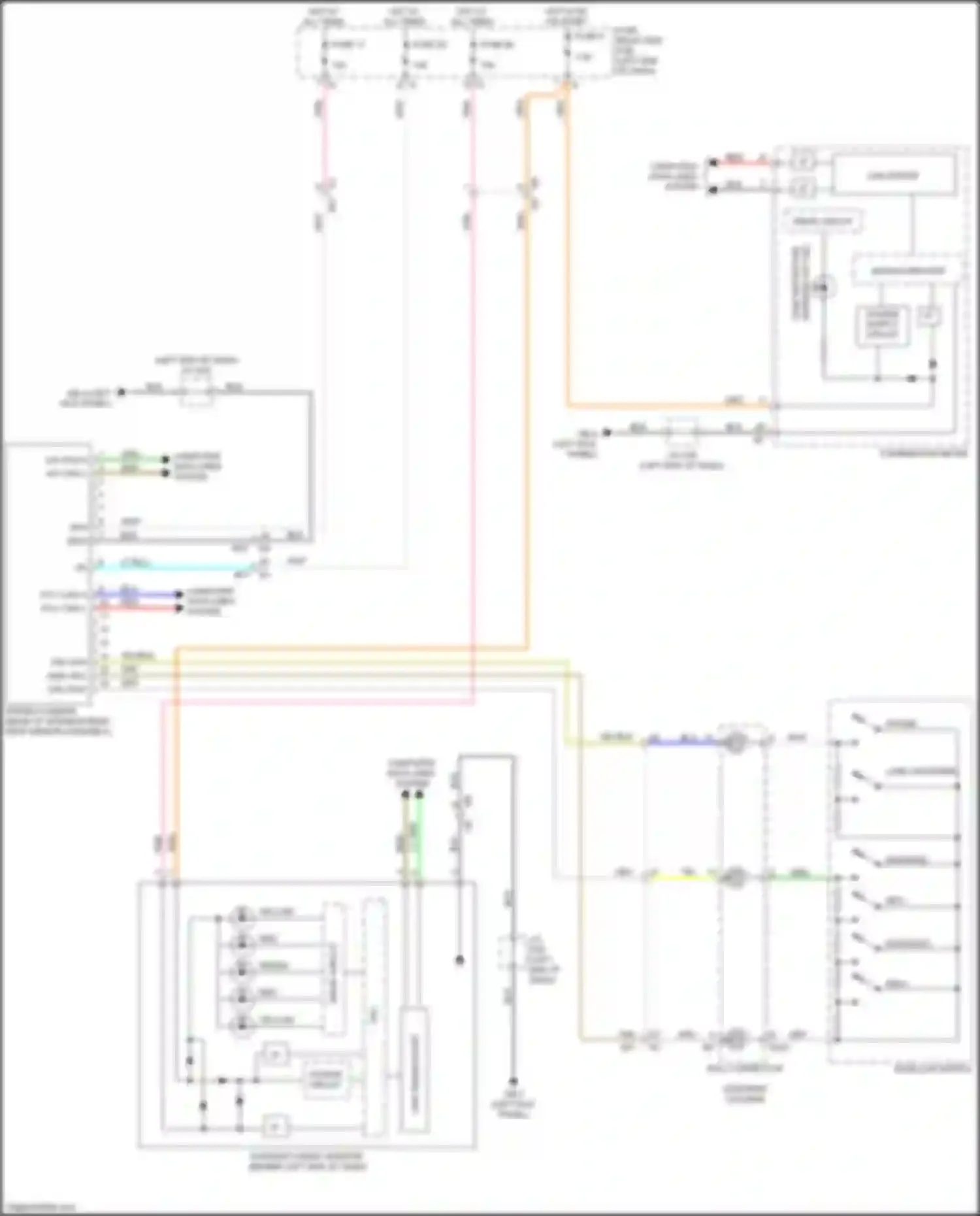 Wiring diagram yellow rh for Subaru Legacy BW (2019-2024) (1 of 1)
