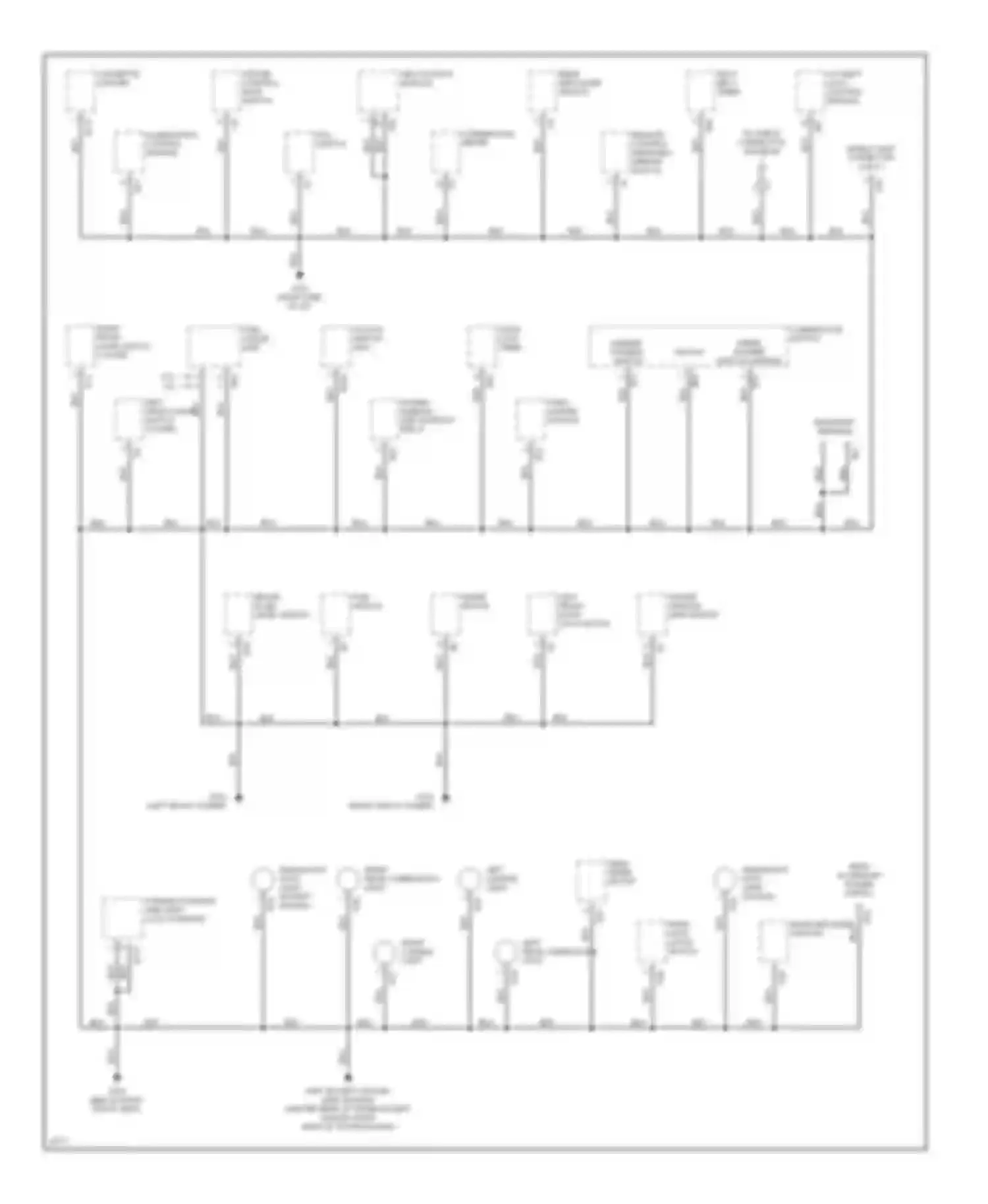 Outback Subaru BG (1994-1999): Ground distribution circuit (1 of 2)