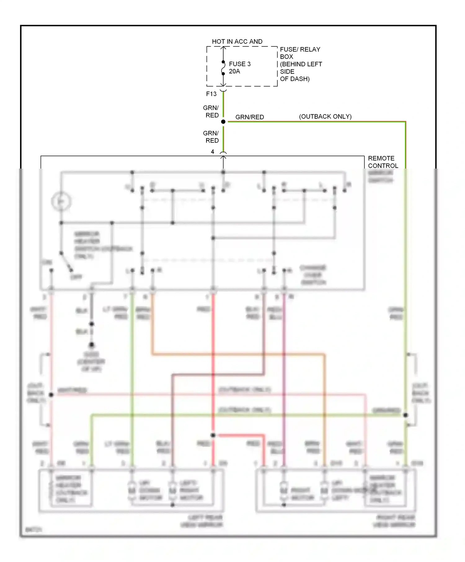 Subaru Outback BG (1994-1999) blk wiring diagram  (25 of 50)