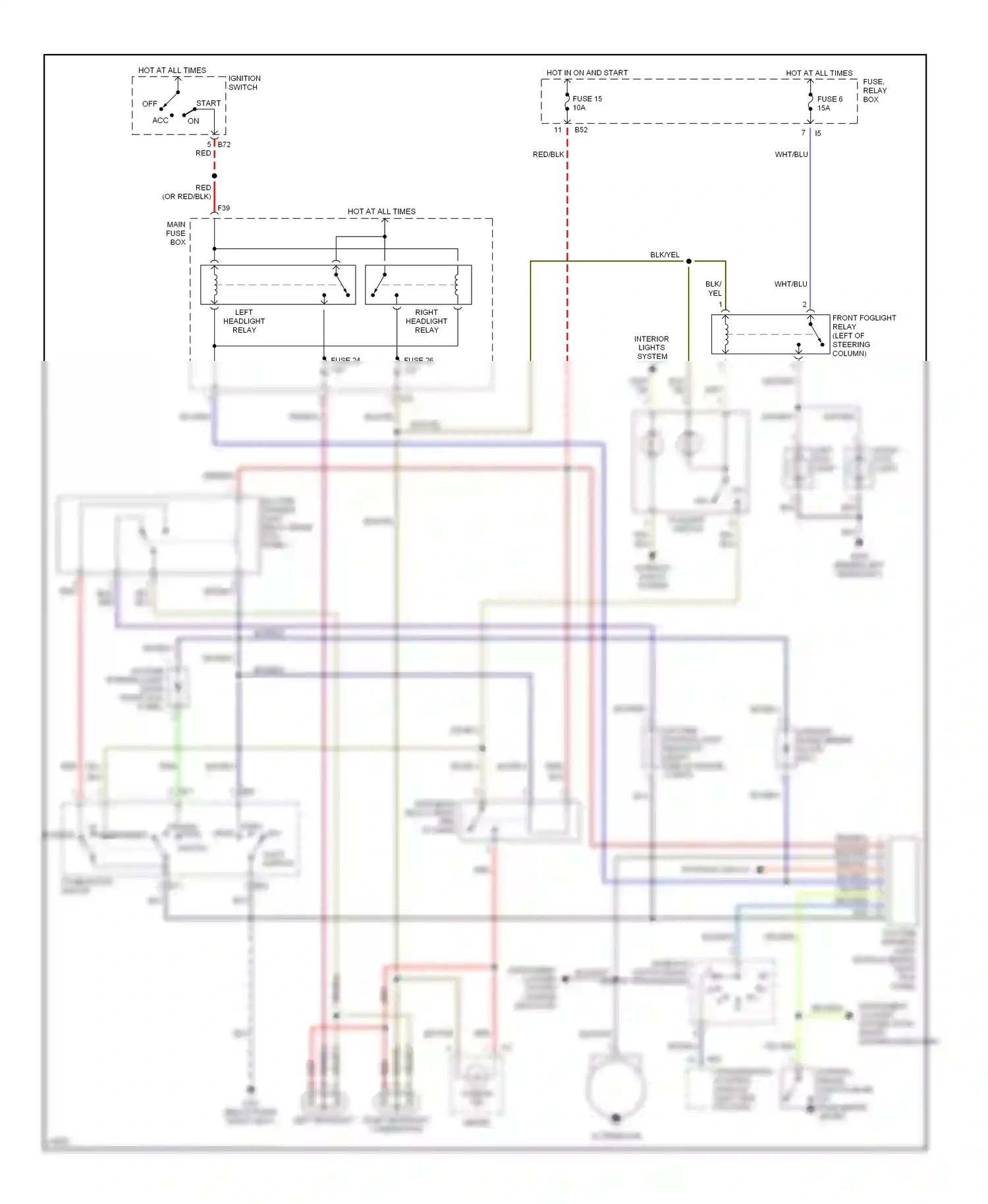 Wiring diagram blk/blu for Subaru Outback BG (1994-1999) (13 of 15)