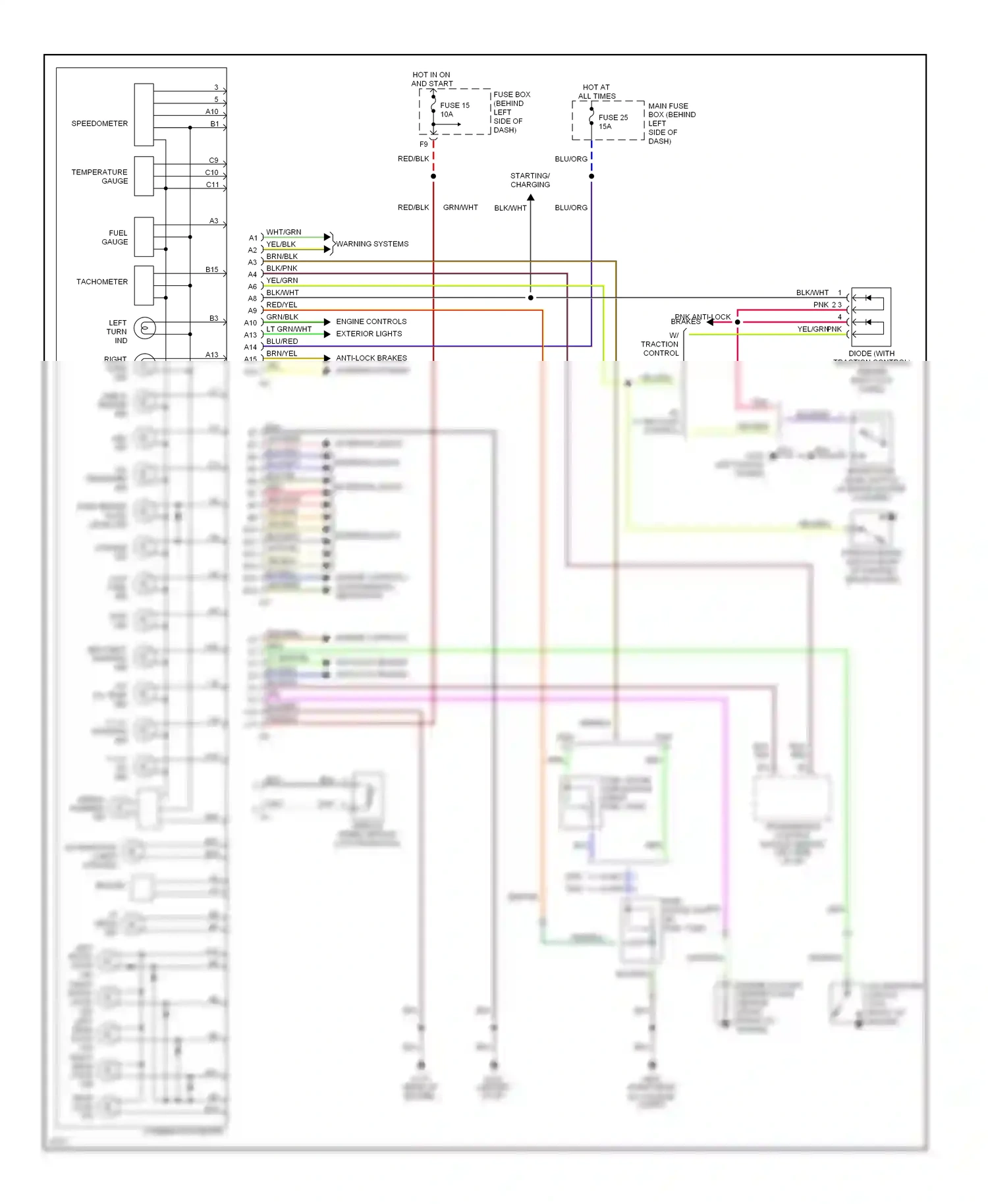 Wiring diagram blk/blu for Subaru Outback BG (1994-1999) (5 of 15)