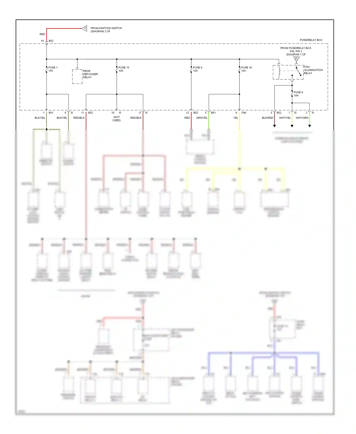Wiring diagram blu for Subaru Outback BG (1994-1999) (17 of 38)