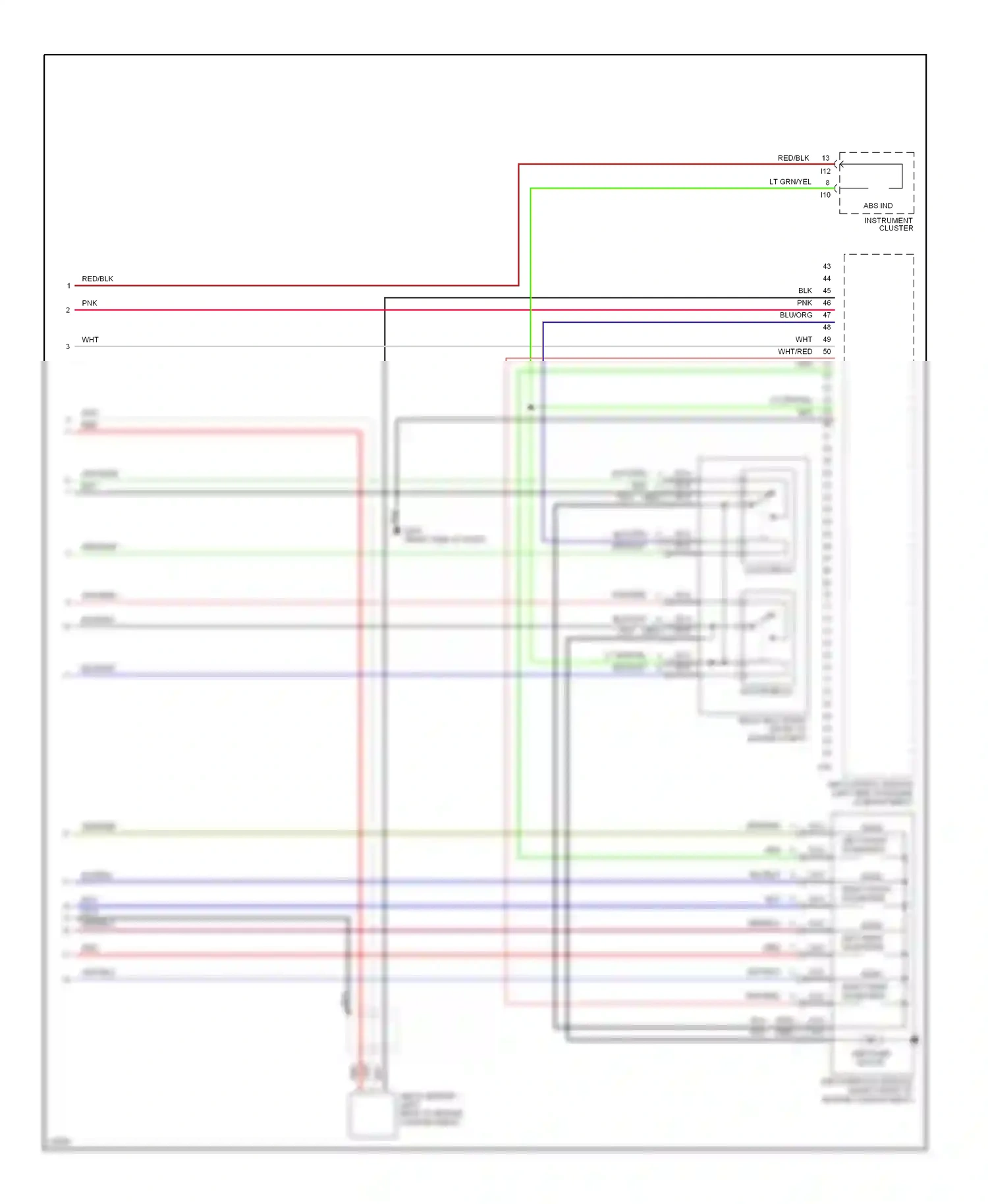 Wiring diagram blu/org for Subaru Outback BG (1994-1999) (2 of 9)
