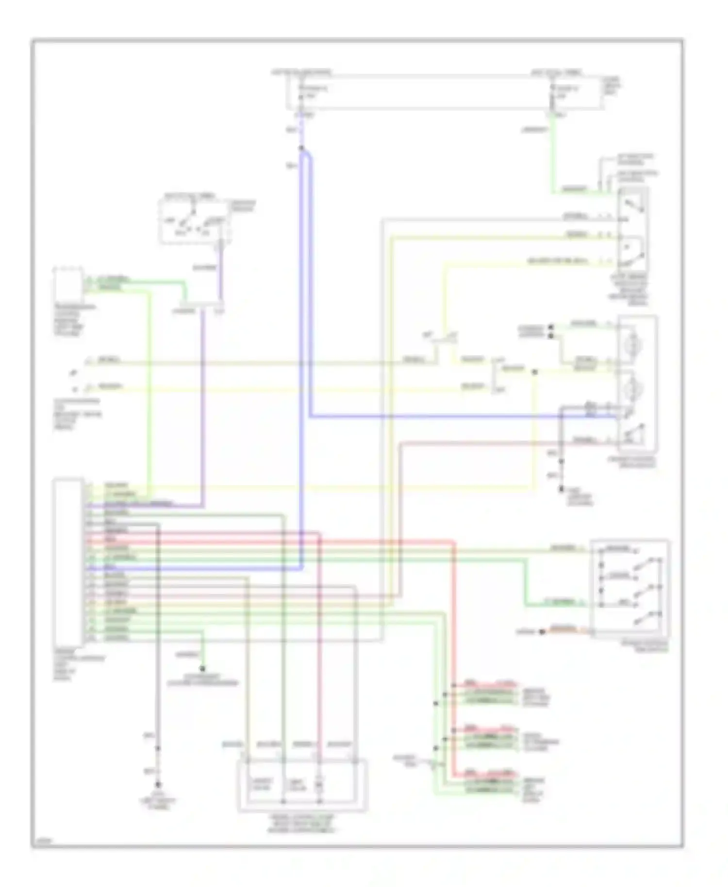 Wiring diagram cruise control main switch for Subaru Outback BG (1994-1999) (1 of 4)