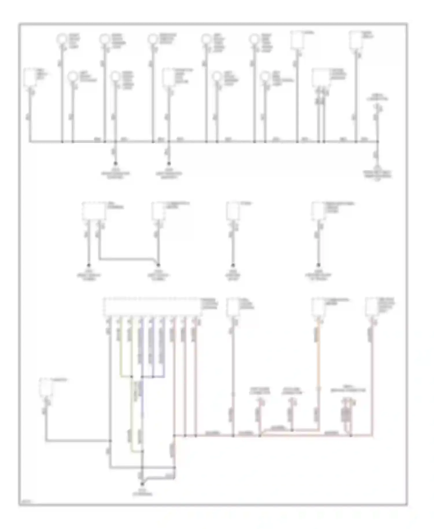 Wiring diagram left front fog light for Subaru Outback BG (1994-1999) (1 of 2)