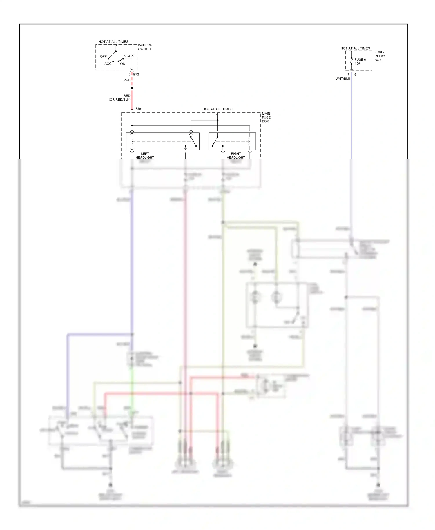 Wiring diagram red/blu for Subaru Outback BG (1994-1999) (16 of 20)