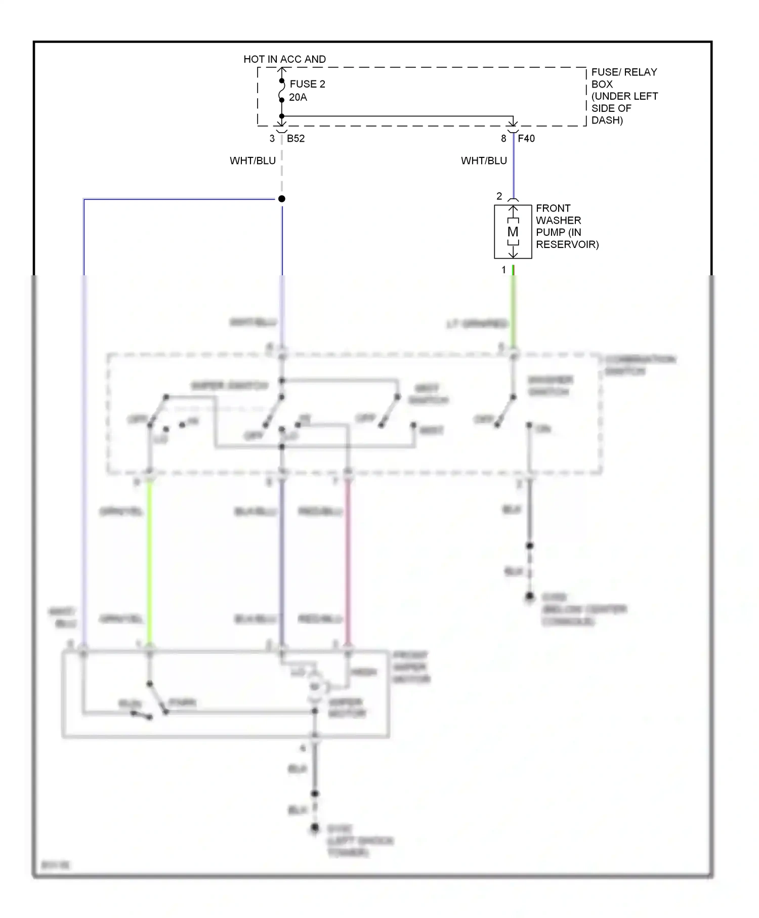 Wiring diagram run for Subaru Outback BG (1994-1999) (1 of 8)