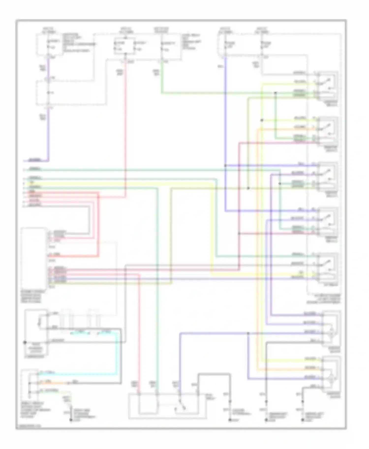 Outback Subaru BH (1999-2003): Automatic a/c circuit (2 of 2)