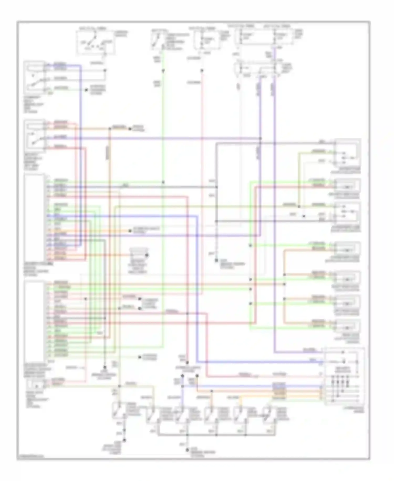Outback Subaru BH (1999-2003): Anti-theft circuit