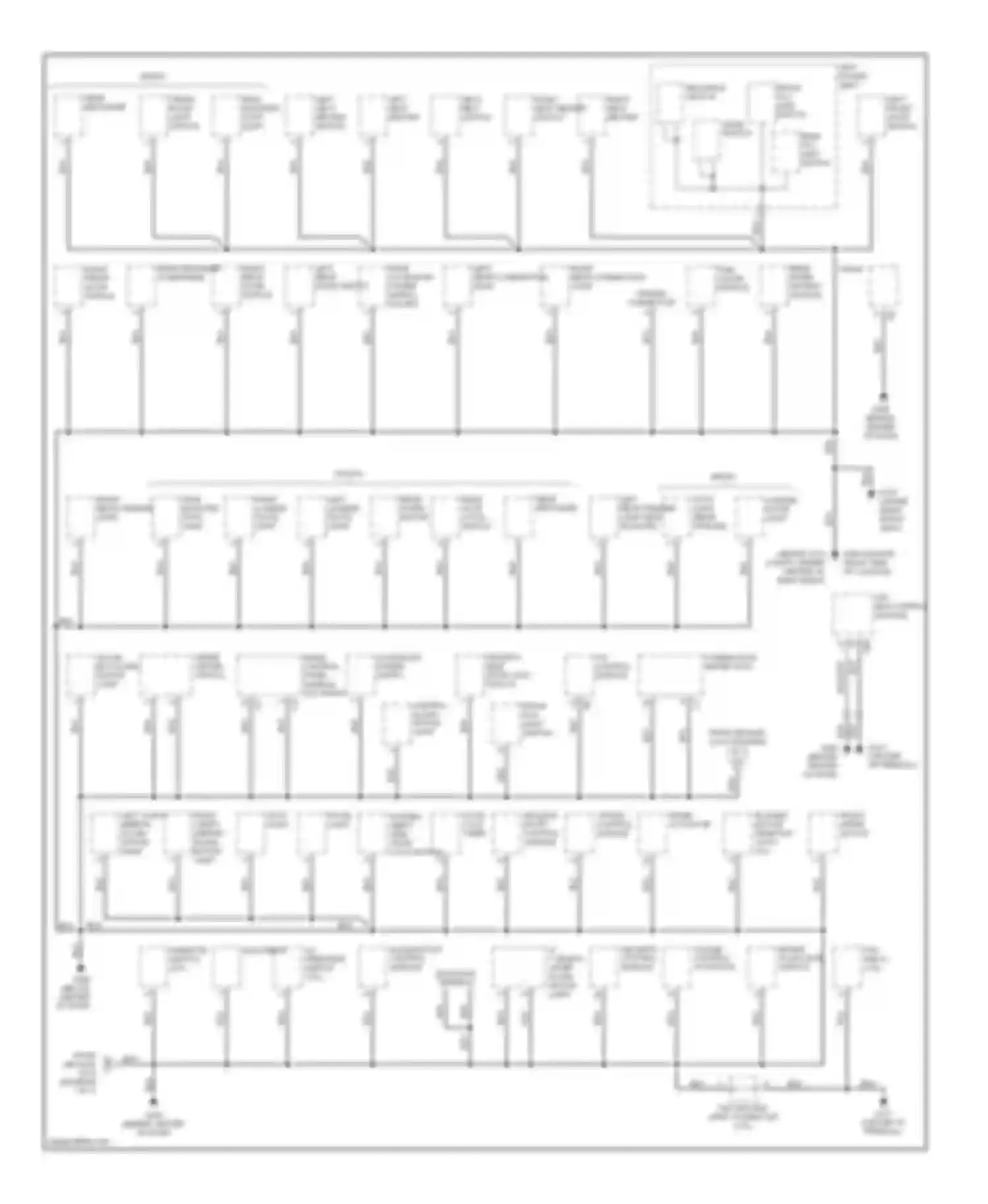 Outback Subaru BH (1999-2003): Ground distribution circuit (2 of 2)