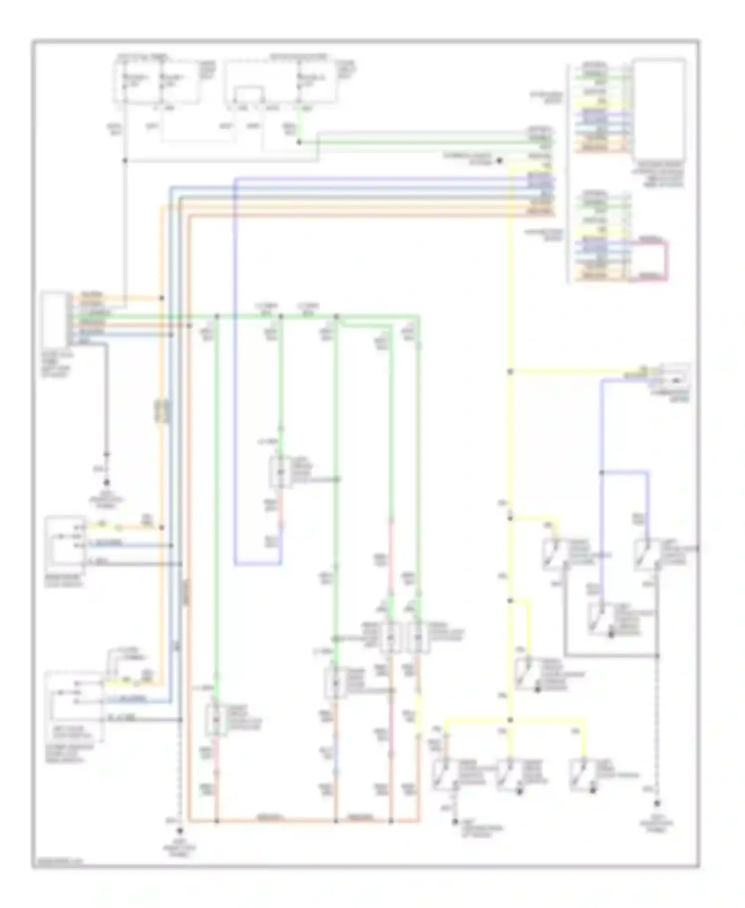 Outback Subaru BH (1999-2003): Power door lock circuit