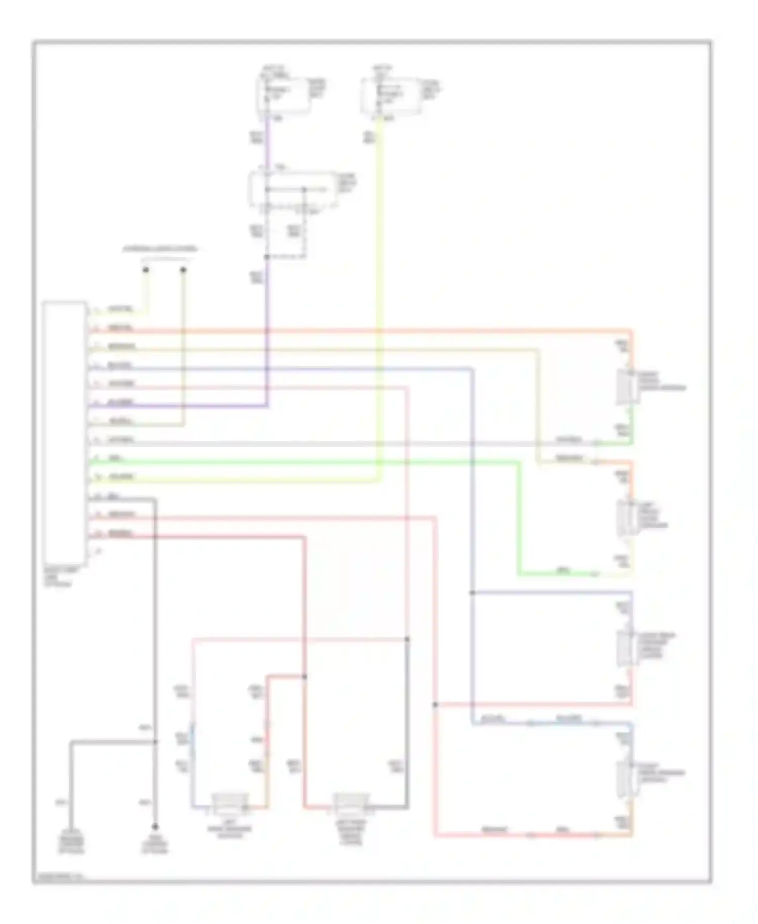 Outback Subaru BH (1999-2003): Radio circuits