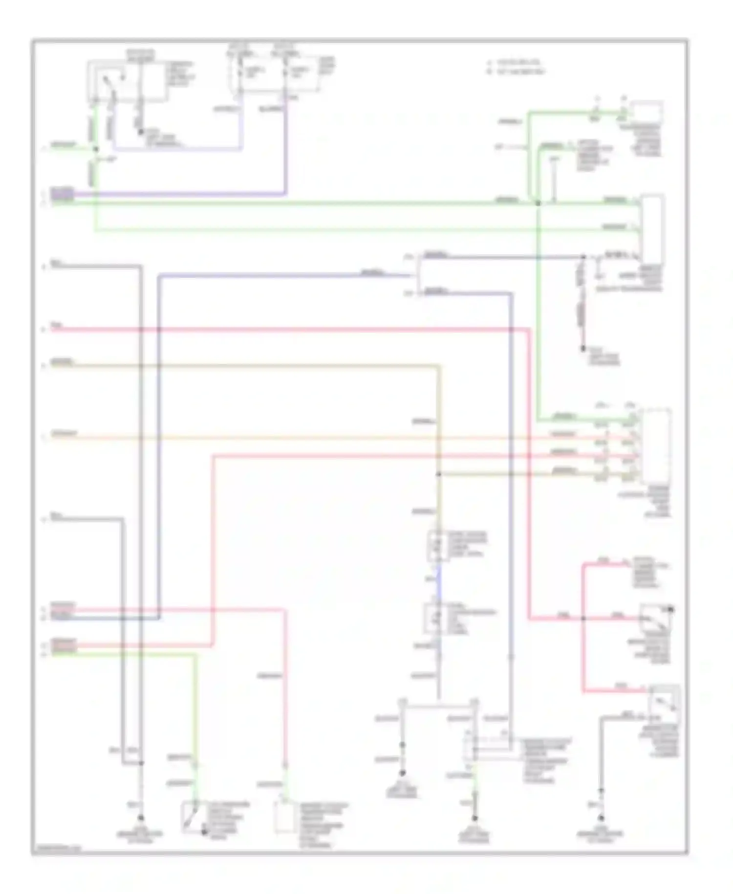 Wiring diagram 3.0l w/ vdc 2.5l a/t, 3.0l w/o vdc for Subaru Outback BH (1999-2003) (1 of 1)