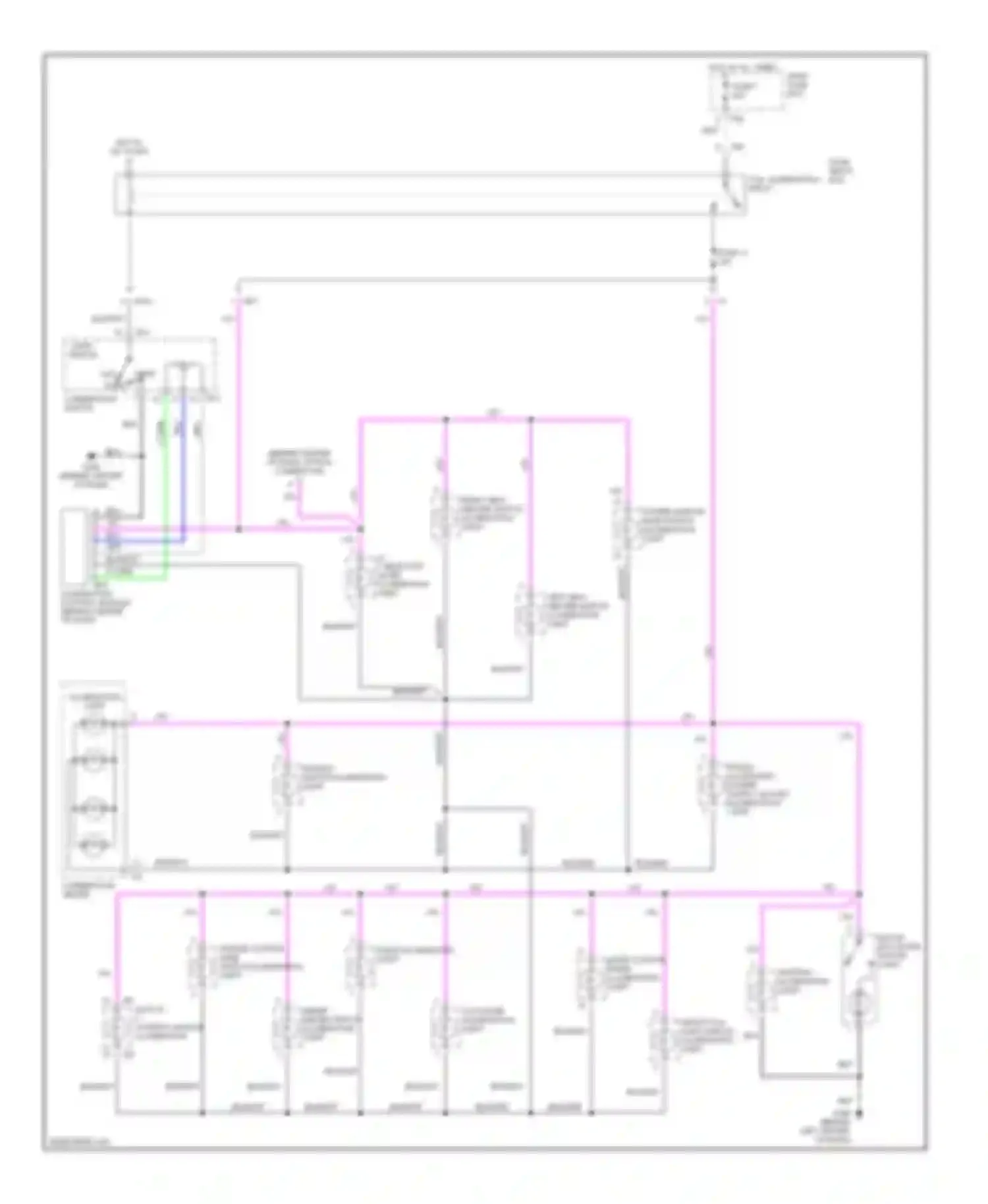 Wiring diagram ashtray illumination light for Subaru Outback BH (1999-2003) (2 of 3)
