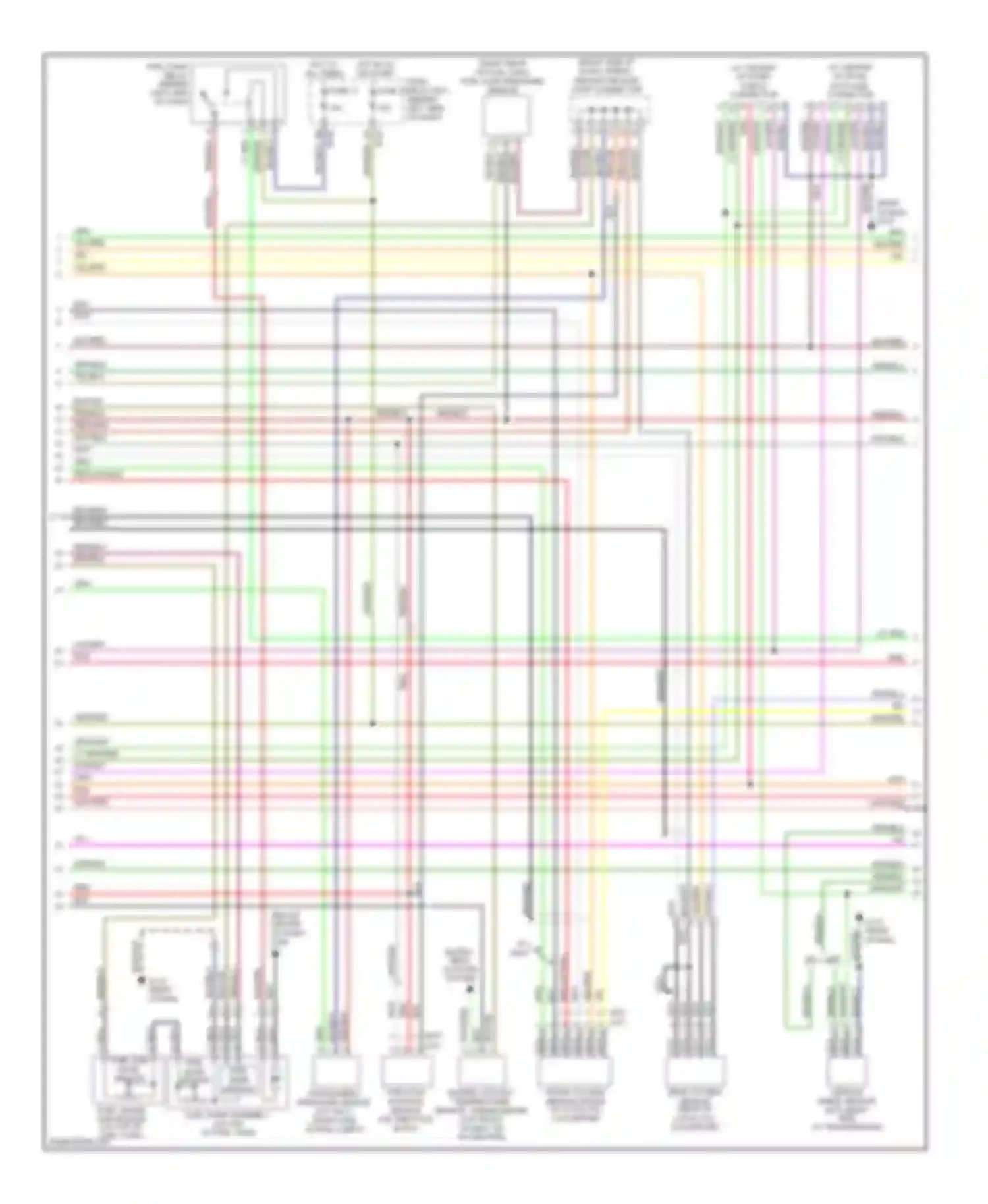 Wiring diagram a/t only for Subaru Outback BH (1999-2003) (1 of 1)