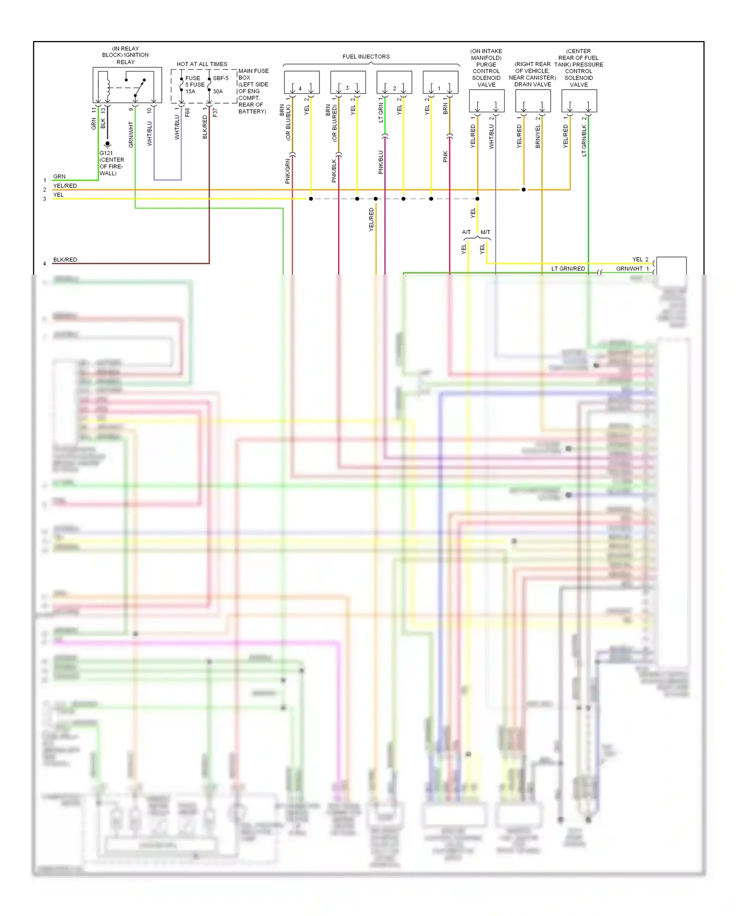 Subaru Outback BH (1999-2003) blk/blu wiring diagram  (10 of 33)