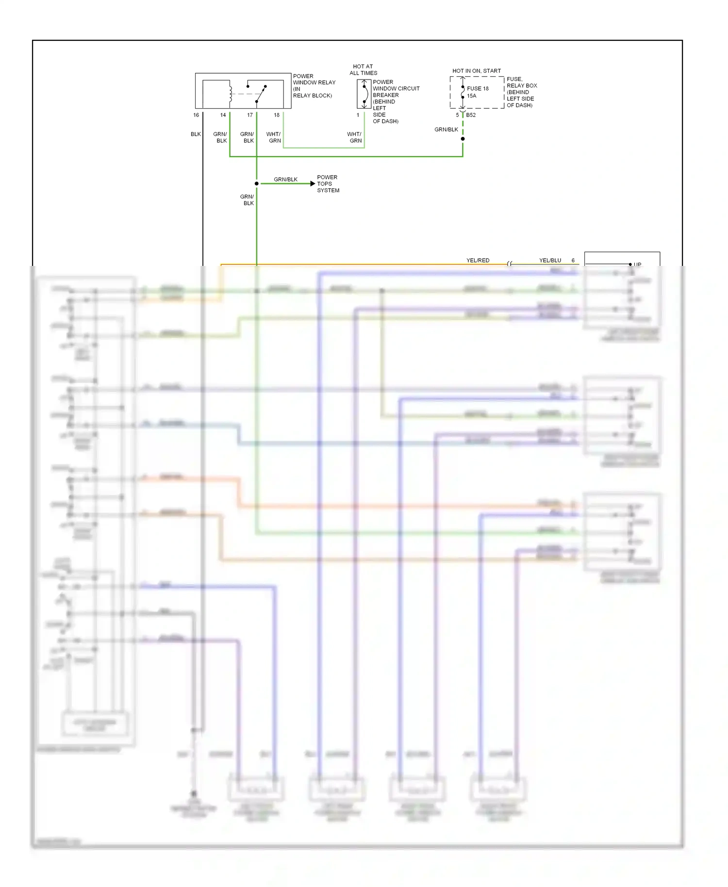 Wiring diagram blk/yel for Subaru Outback BH (1999-2003) (25 of 28)