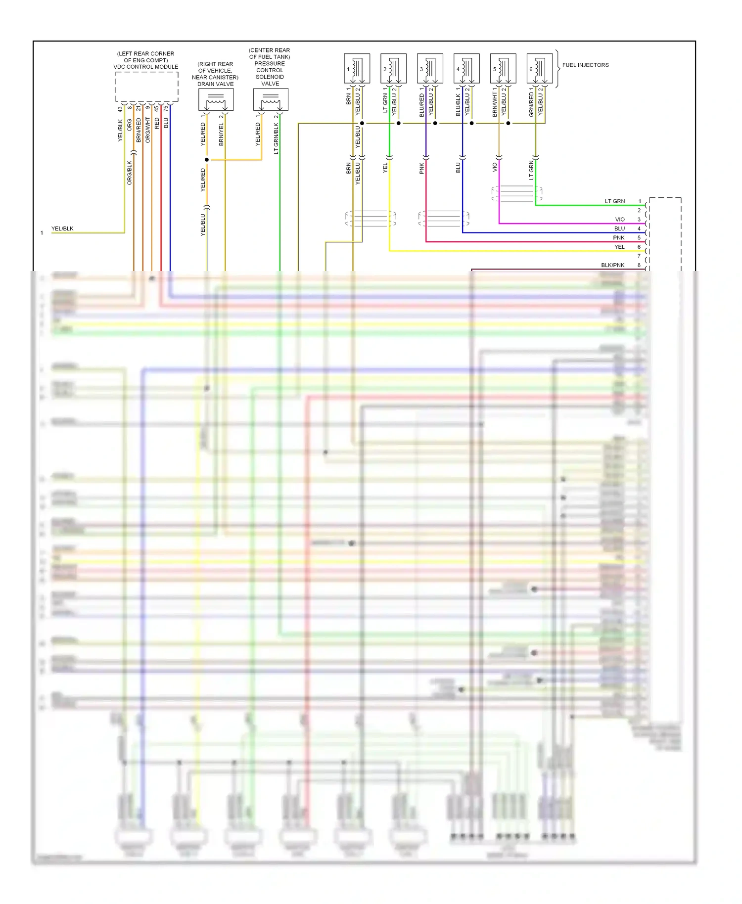 Subaru Outback BH (1999-2003) blu/red wiring diagram  (30 of 32)