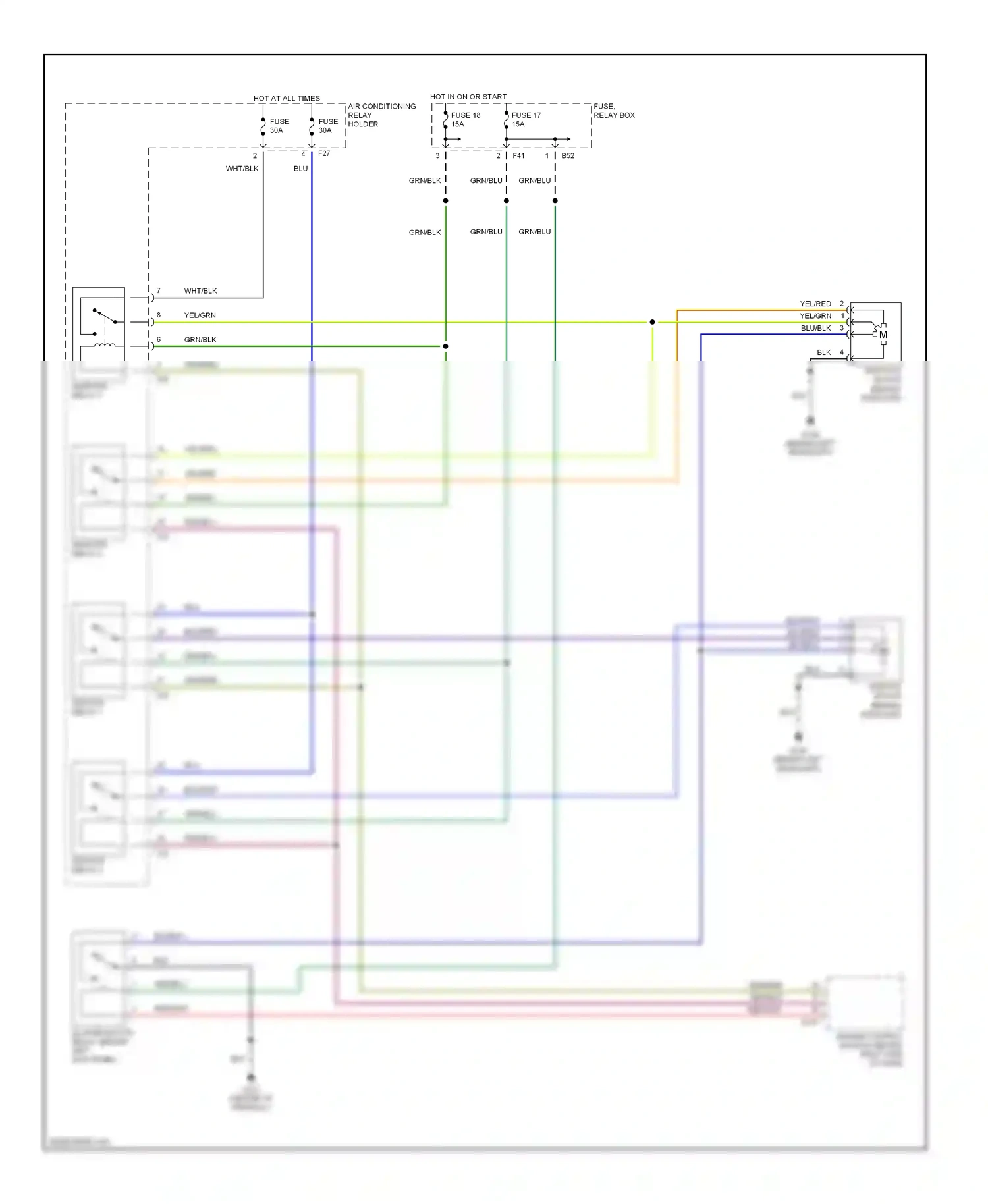 Subaru Outback BH (1999-2003) blu/red wiring diagram  (22 of 32)