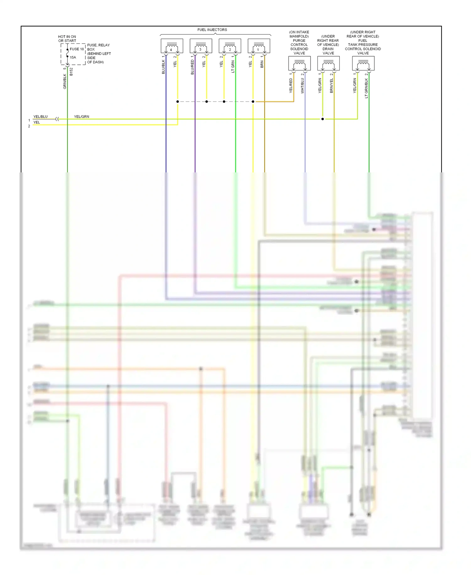 Subaru Outback BH (1999-2003) blu/red wiring diagram  (10 of 32)