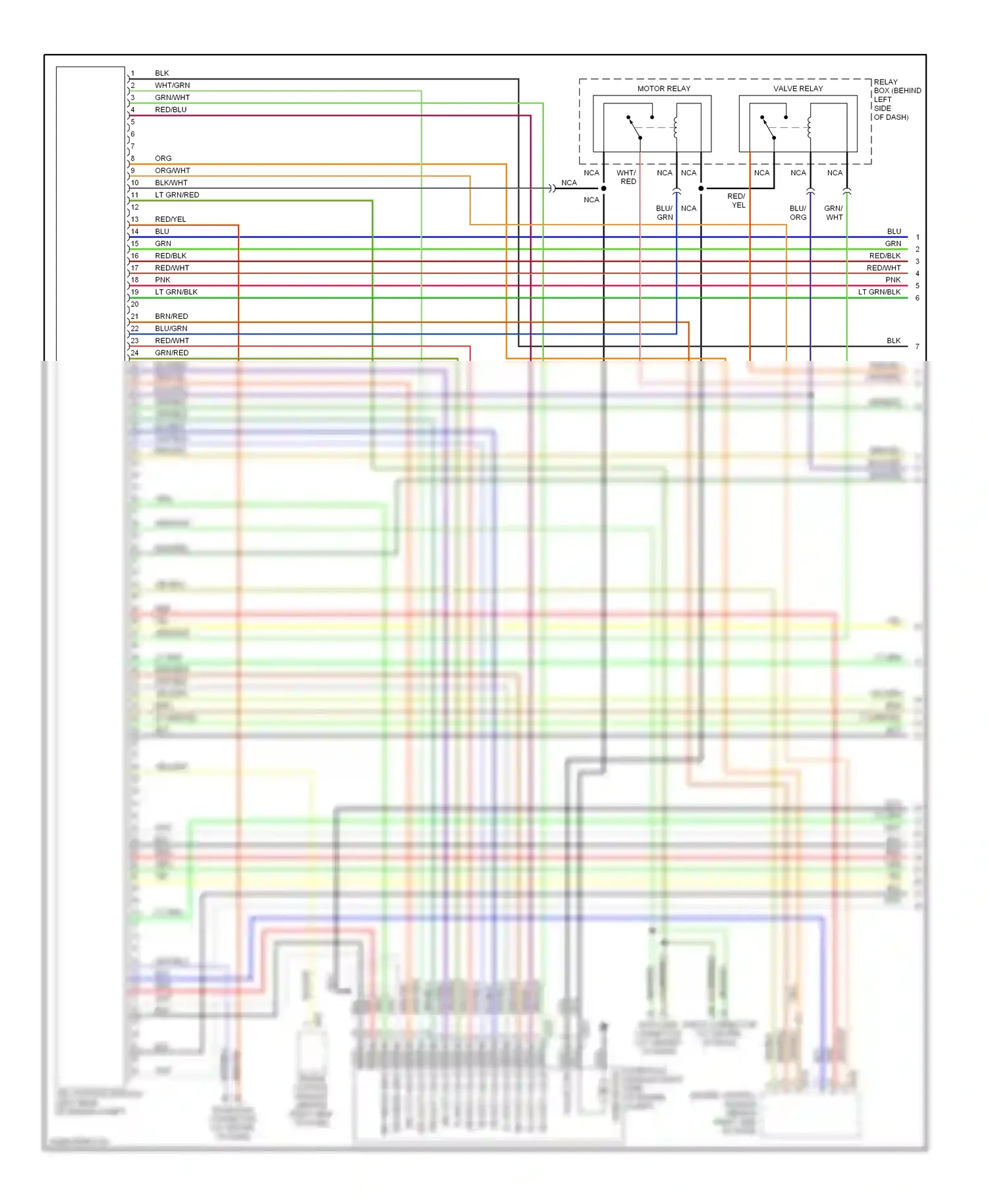 Wiring diagram brn for Subaru Outback BH (1999-2003) (1 of 23)