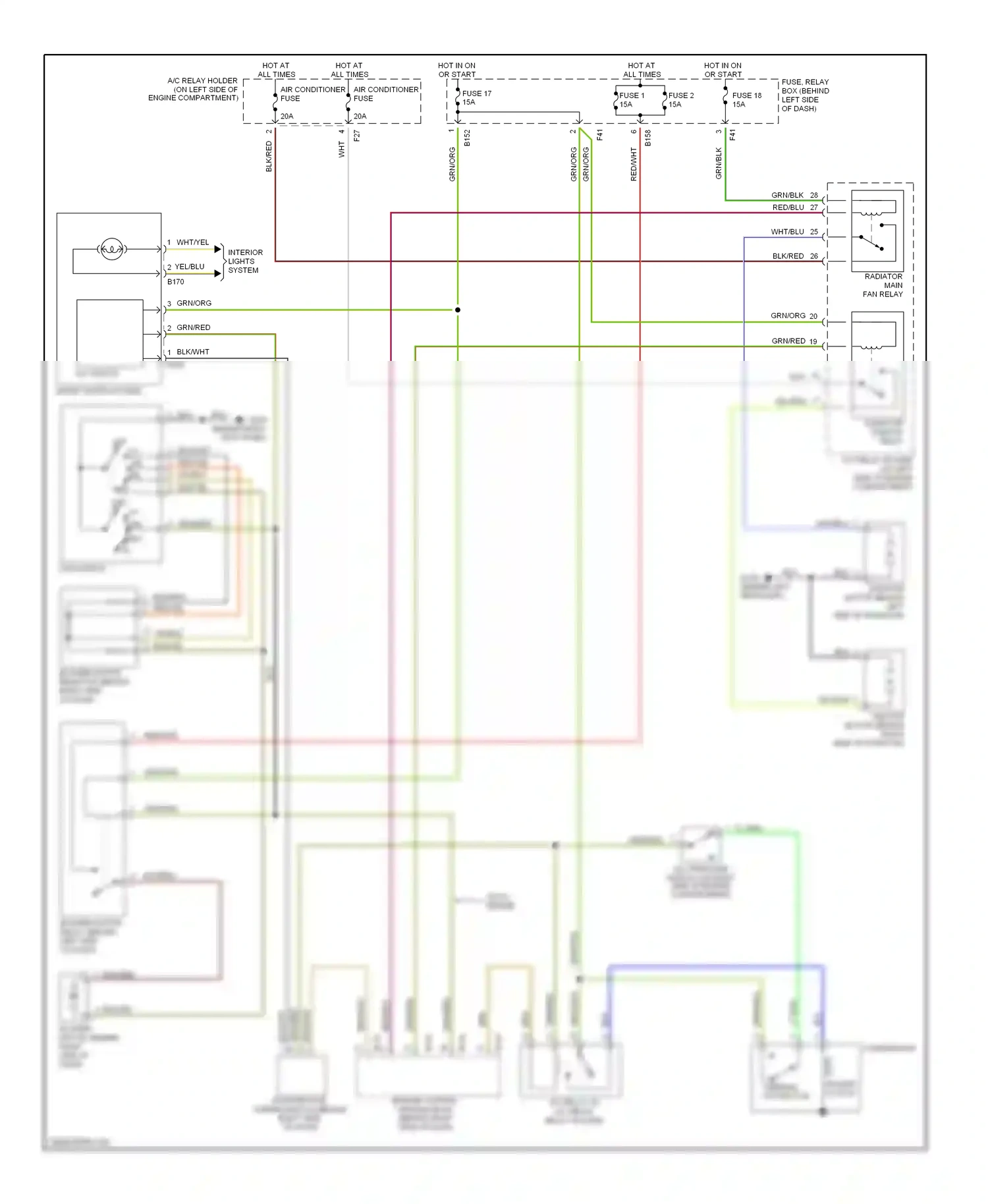 Wiring diagram brn for Subaru Outback BH (1999-2003) (4 of 23)