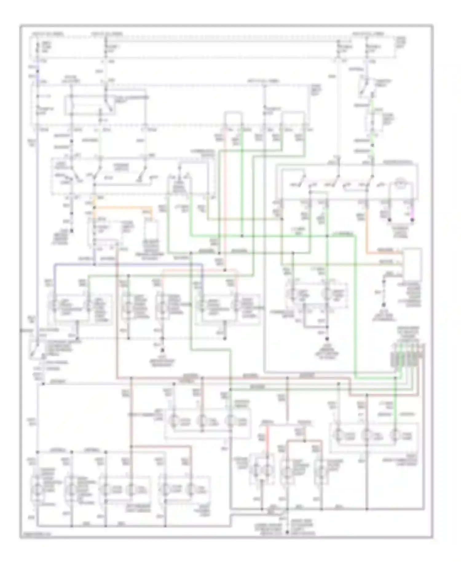 Wiring diagram fuse 6 for Subaru Outback BH (1999-2003) (1 of 5)